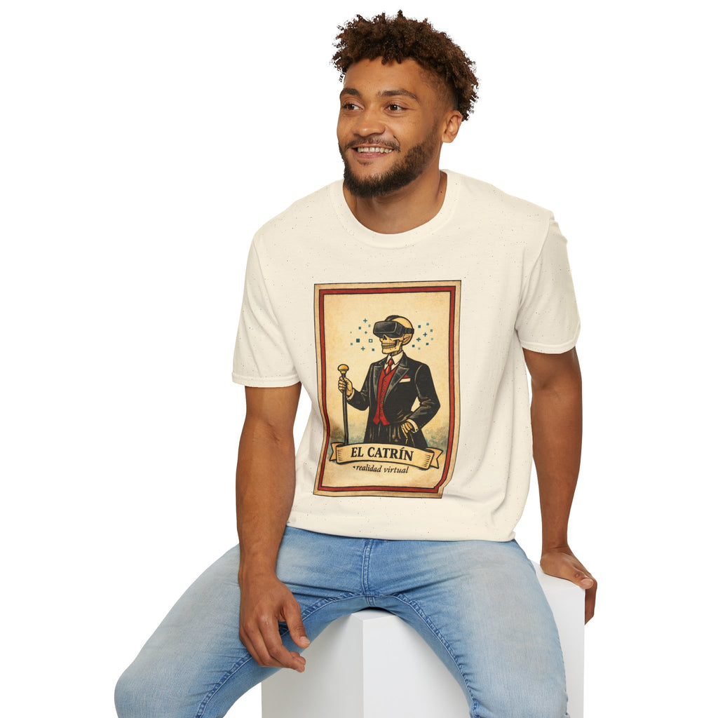 El Catrín Vintage Graphic T-Shirt — Día de los Muertos Gentleman Design