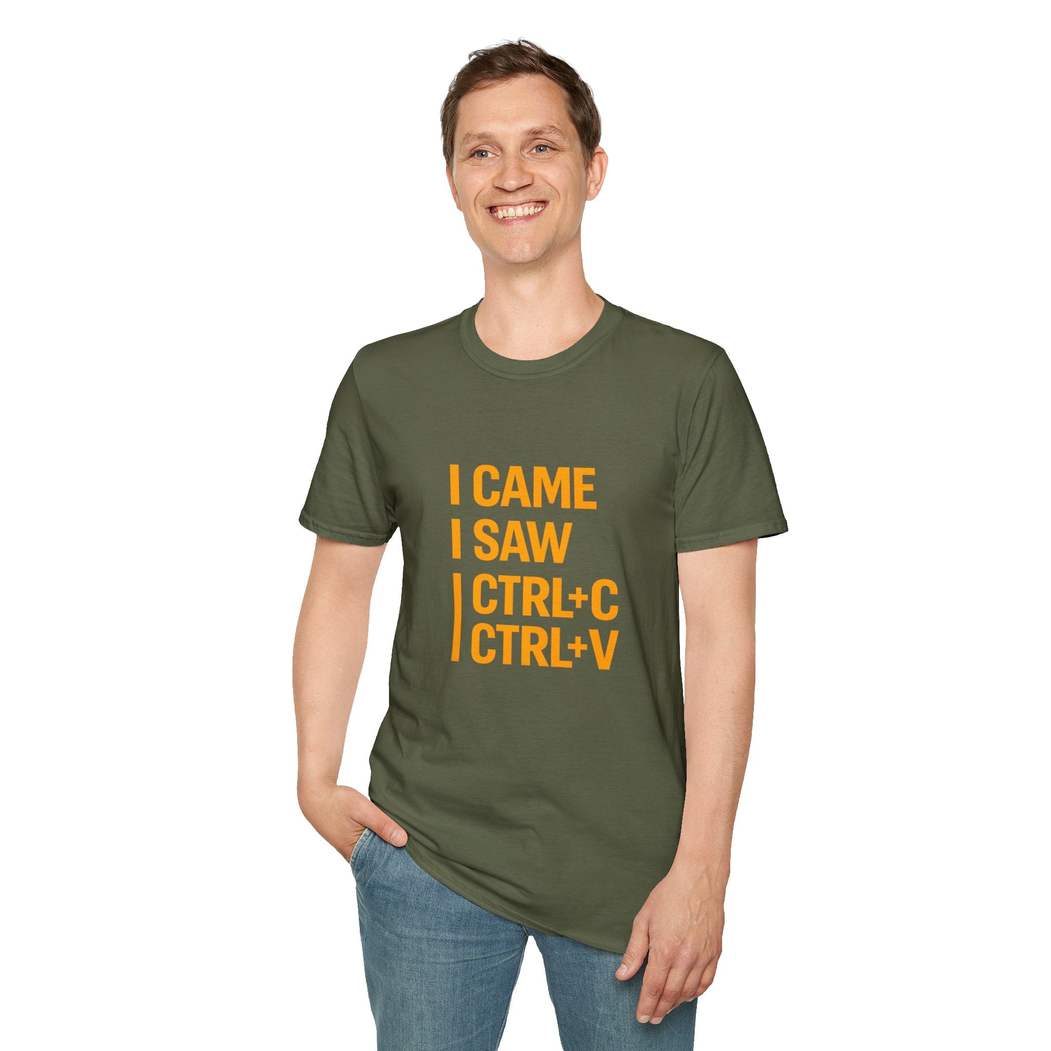 I Came I Saw CTRL+C CTRL+V T-Shirt — Funny Copy Paste Graphic Tee for Coders & Students