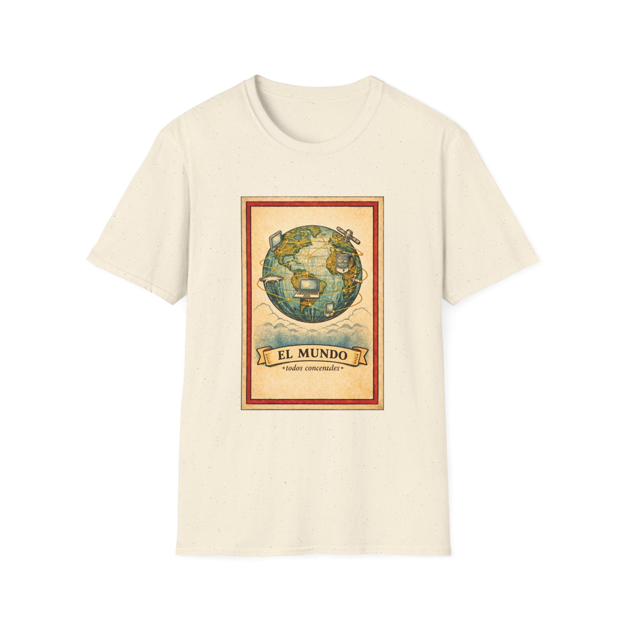 El Mundo Vintage Globe T-Shirt — Retro Travel Map Tee