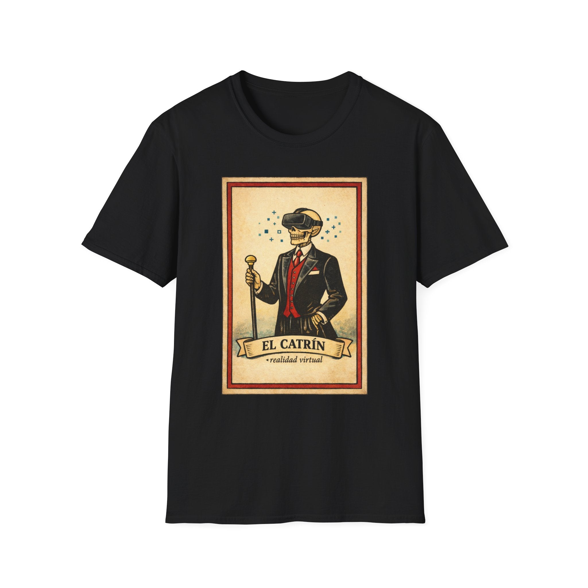 El Catrín Vintage Graphic T-Shirt — Día de los Muertos Gentleman Design