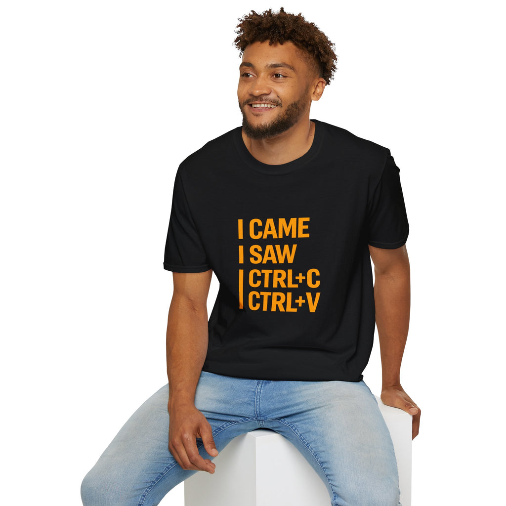 I Came I Saw CTRL+C CTRL+V T-Shirt — Funny Copy Paste Graphic Tee for Coders & Students