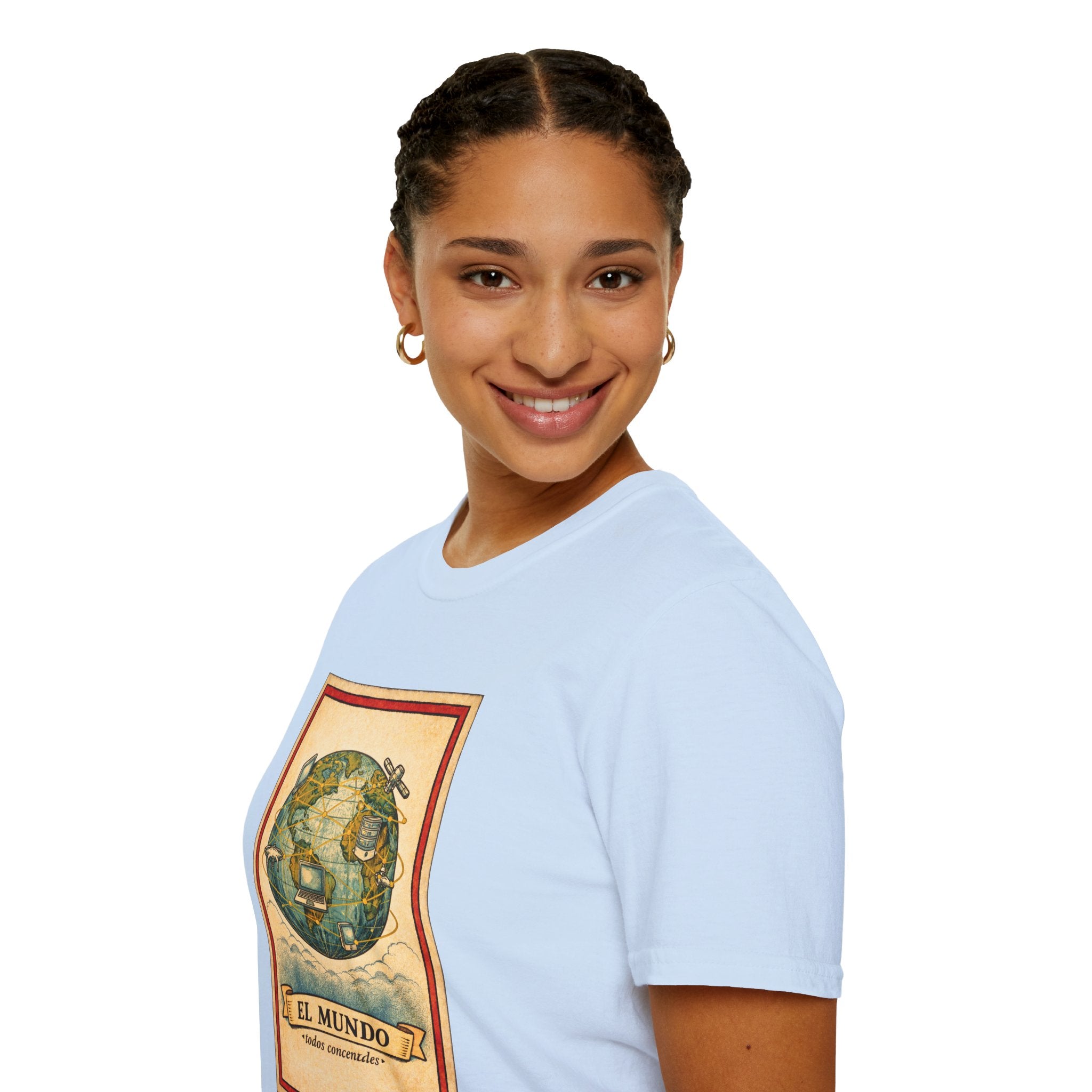 El Mundo Vintage Globe T-Shirt — Retro Travel Map Tee
