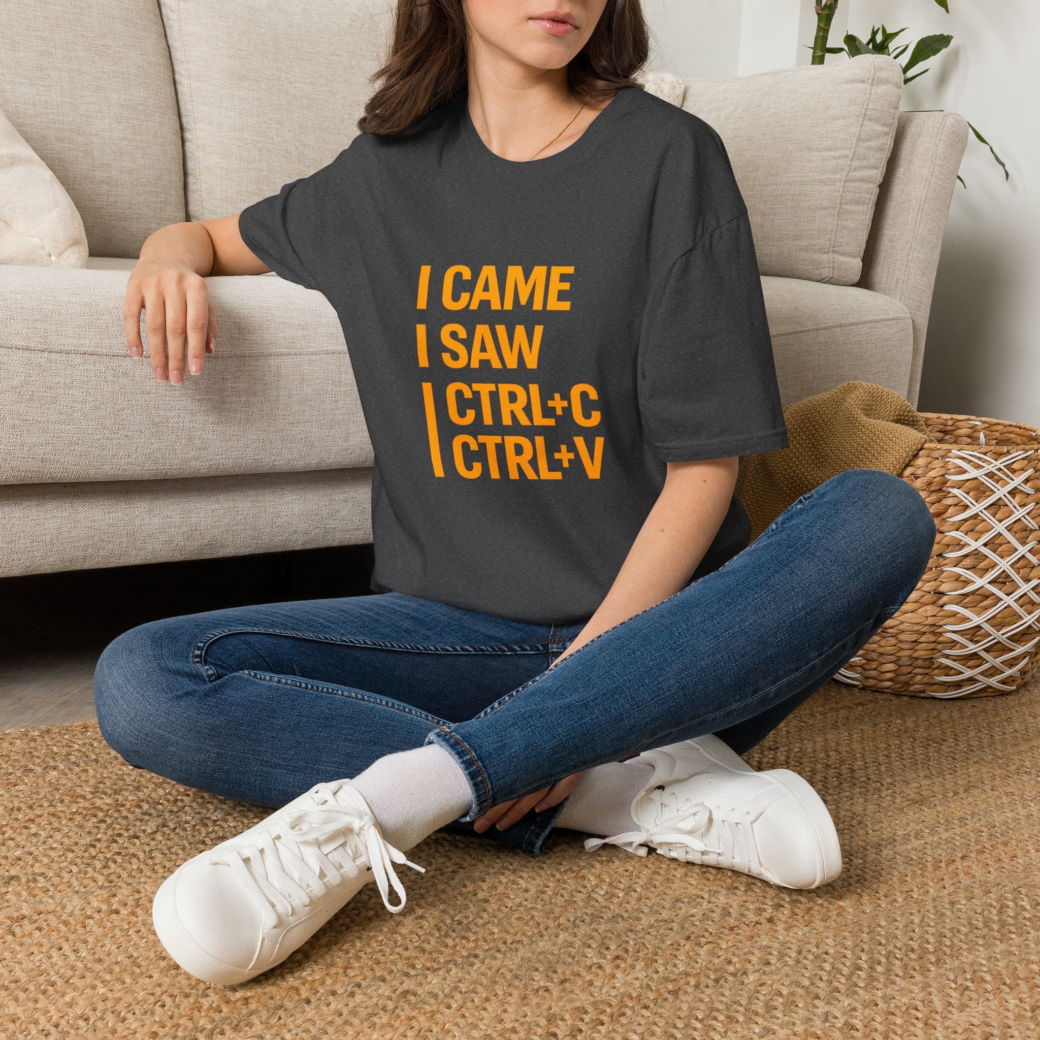 I Came I Saw CTRL+C CTRL+V T-Shirt — Funny Copy Paste Graphic Tee for Coders & Students