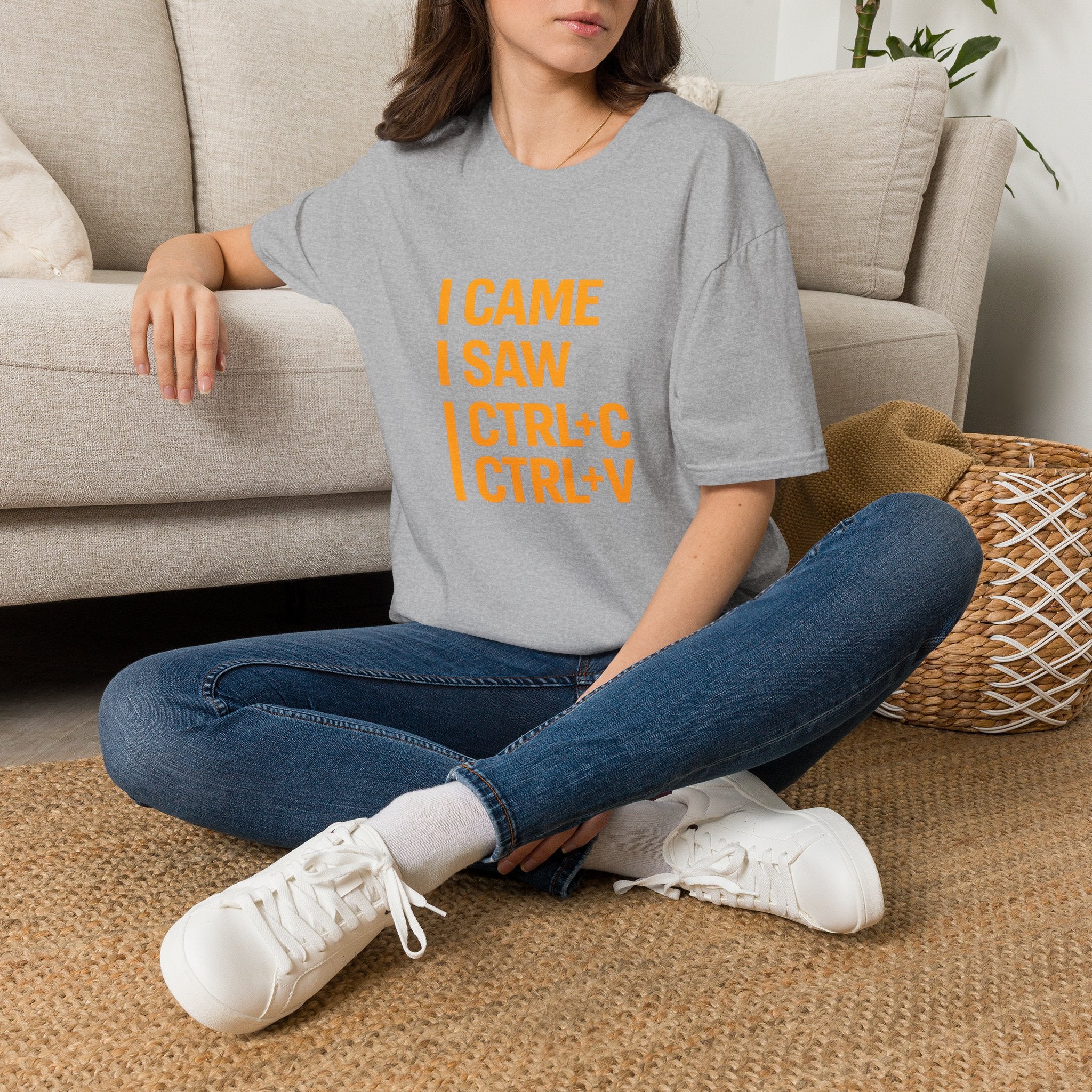 I Came I Saw CTRL+C CTRL+V T-Shirt — Funny Copy Paste Graphic Tee for Coders & Students