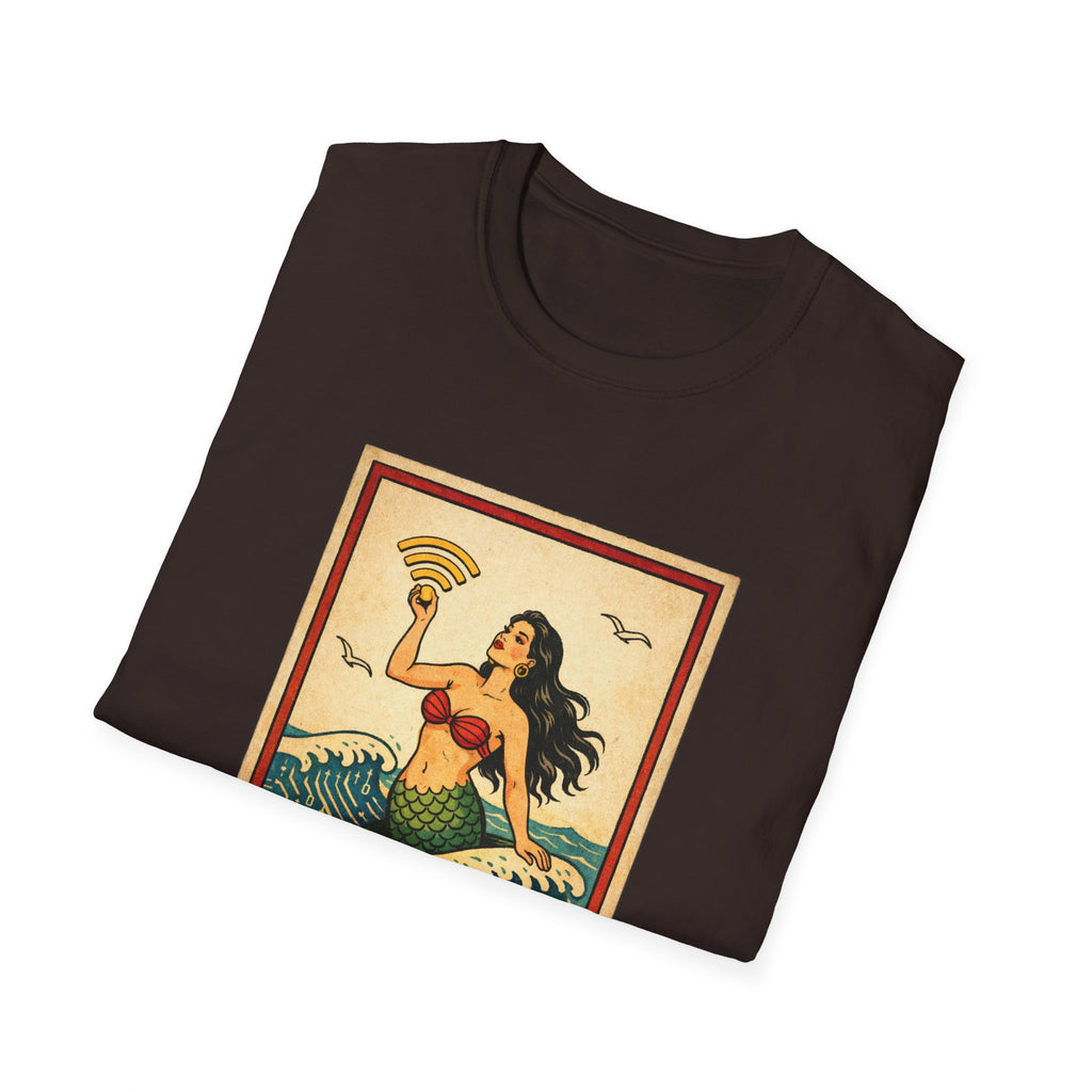 La Sirena Mermaid Tee — Vintage Lotería Art T-Shirt