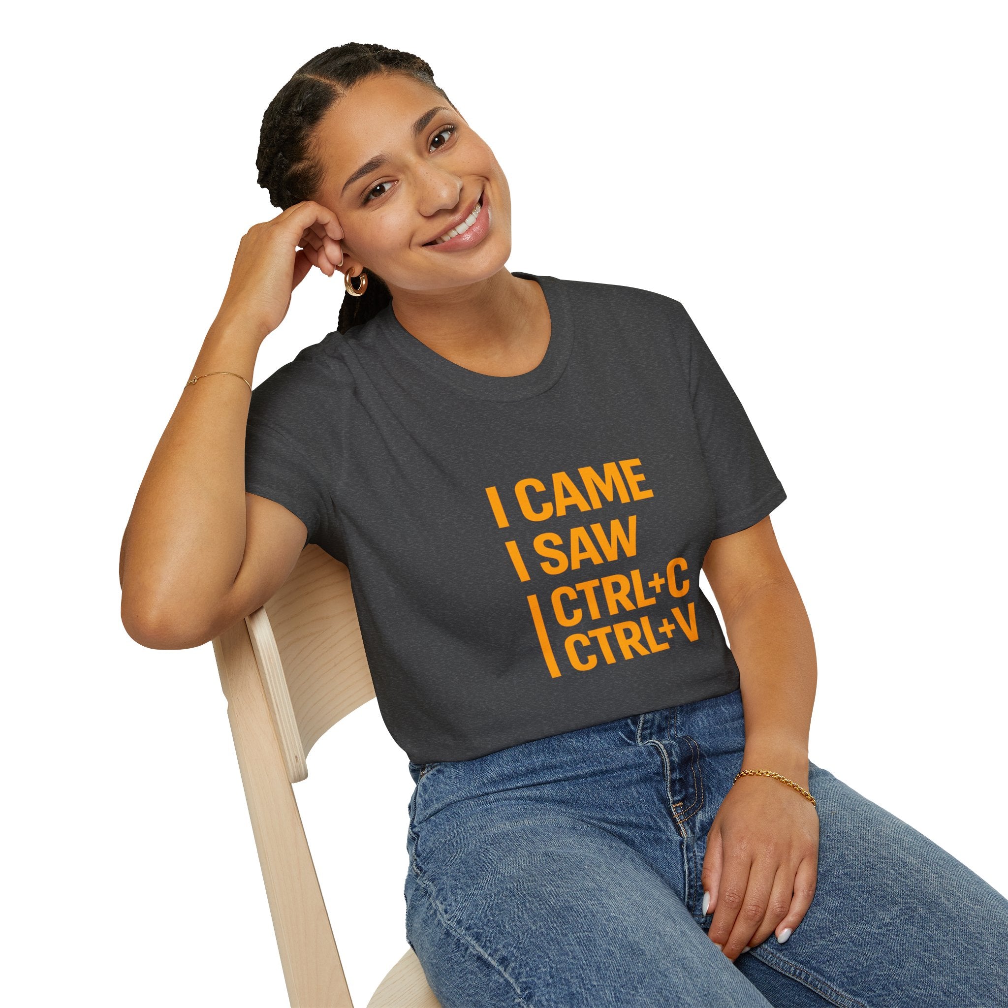 I Came I Saw CTRL+C CTRL+V T-Shirt — Funny Copy Paste Graphic Tee for Coders & Students