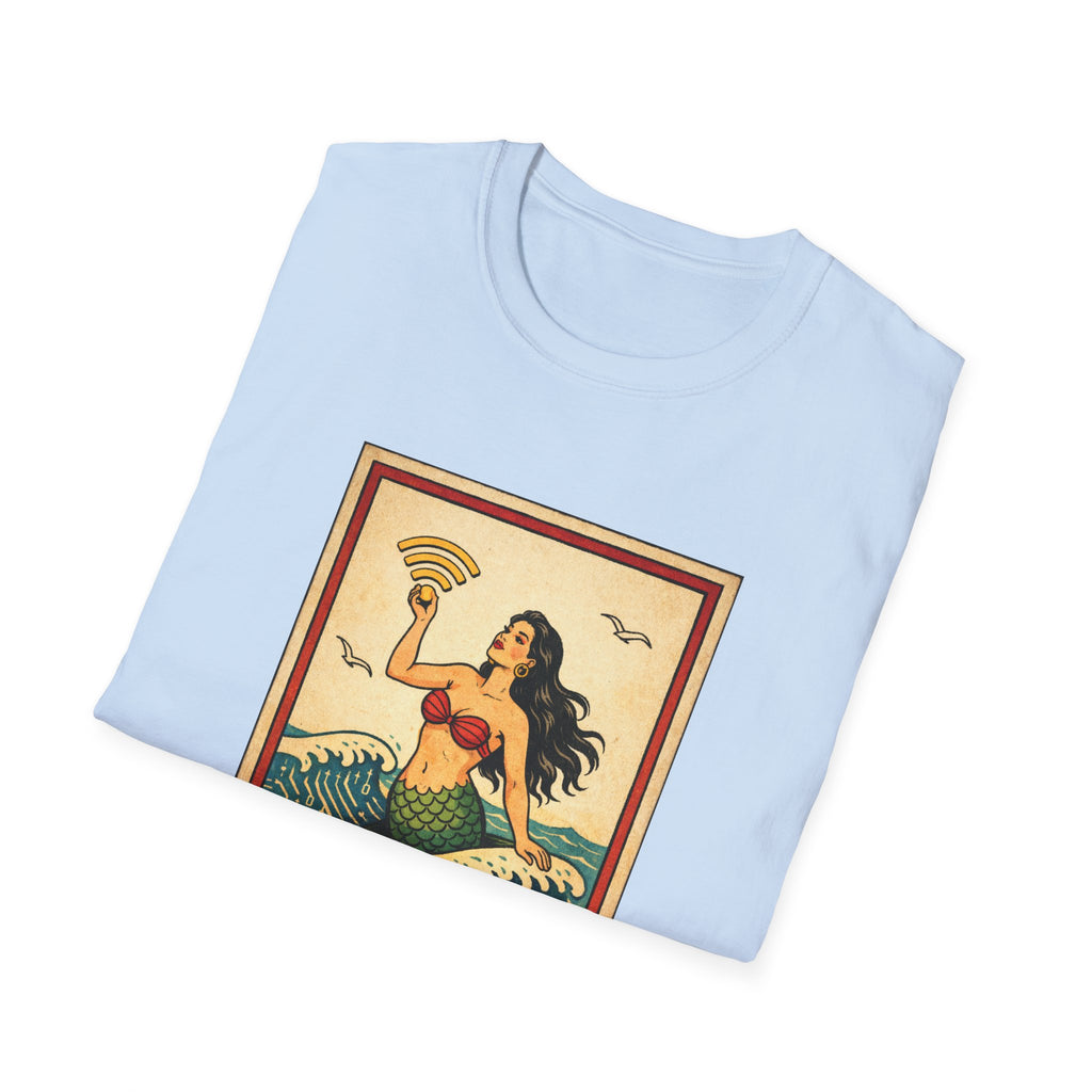La Sirena Mermaid Tee — Vintage Lotería Art T-Shirt