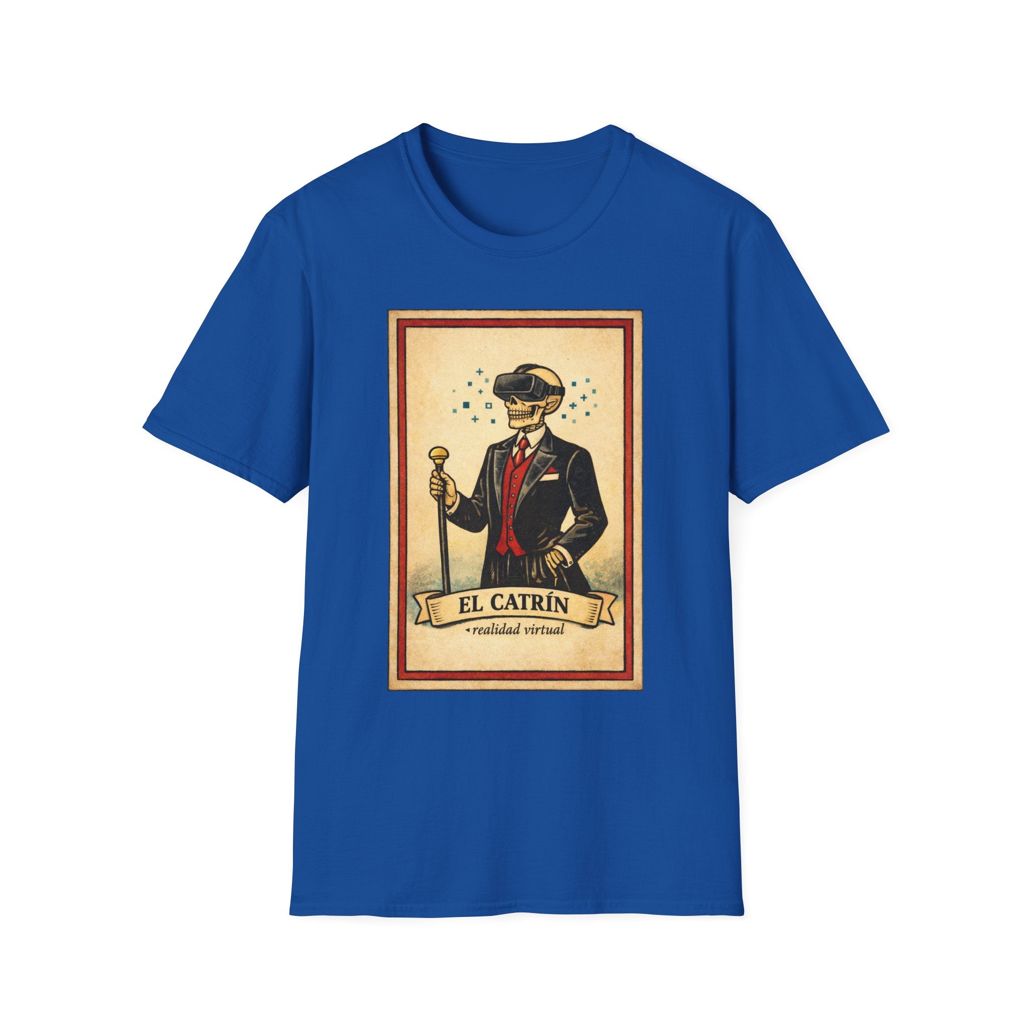 El Catrín Vintage Graphic T-Shirt — Día de los Muertos Gentleman Design