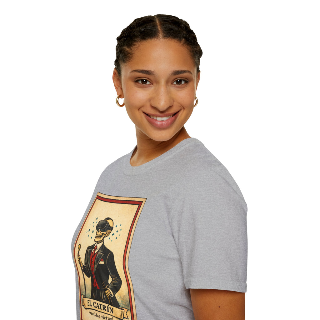 El Catrín Vintage Graphic T-Shirt — Día de los Muertos Gentleman Design