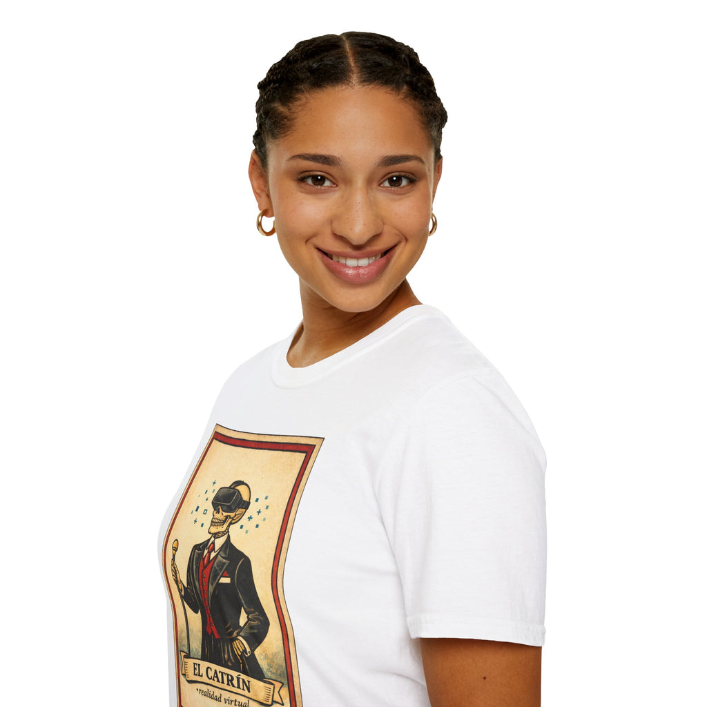 El Catrín Vintage Graphic T-Shirt — Día de los Muertos Gentleman Design