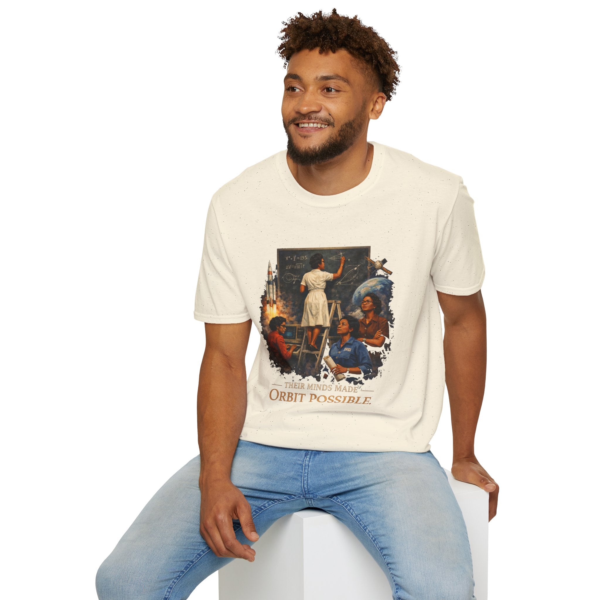 T‑Shirt — 'They Dreamed Made Orbit Possible' Vintage Space Exploration Tee