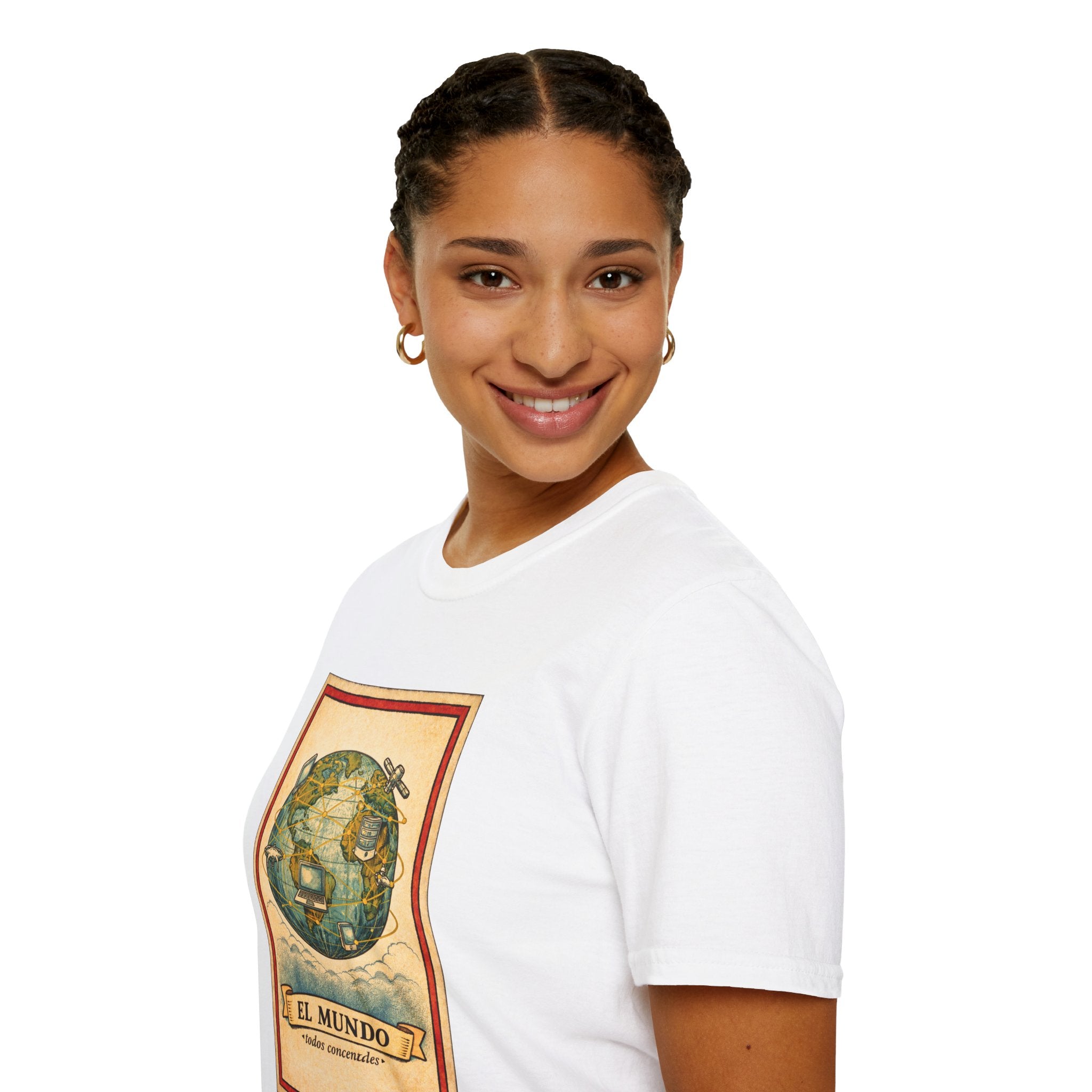 El Mundo Vintage Globe T-Shirt — Retro Travel Map Tee