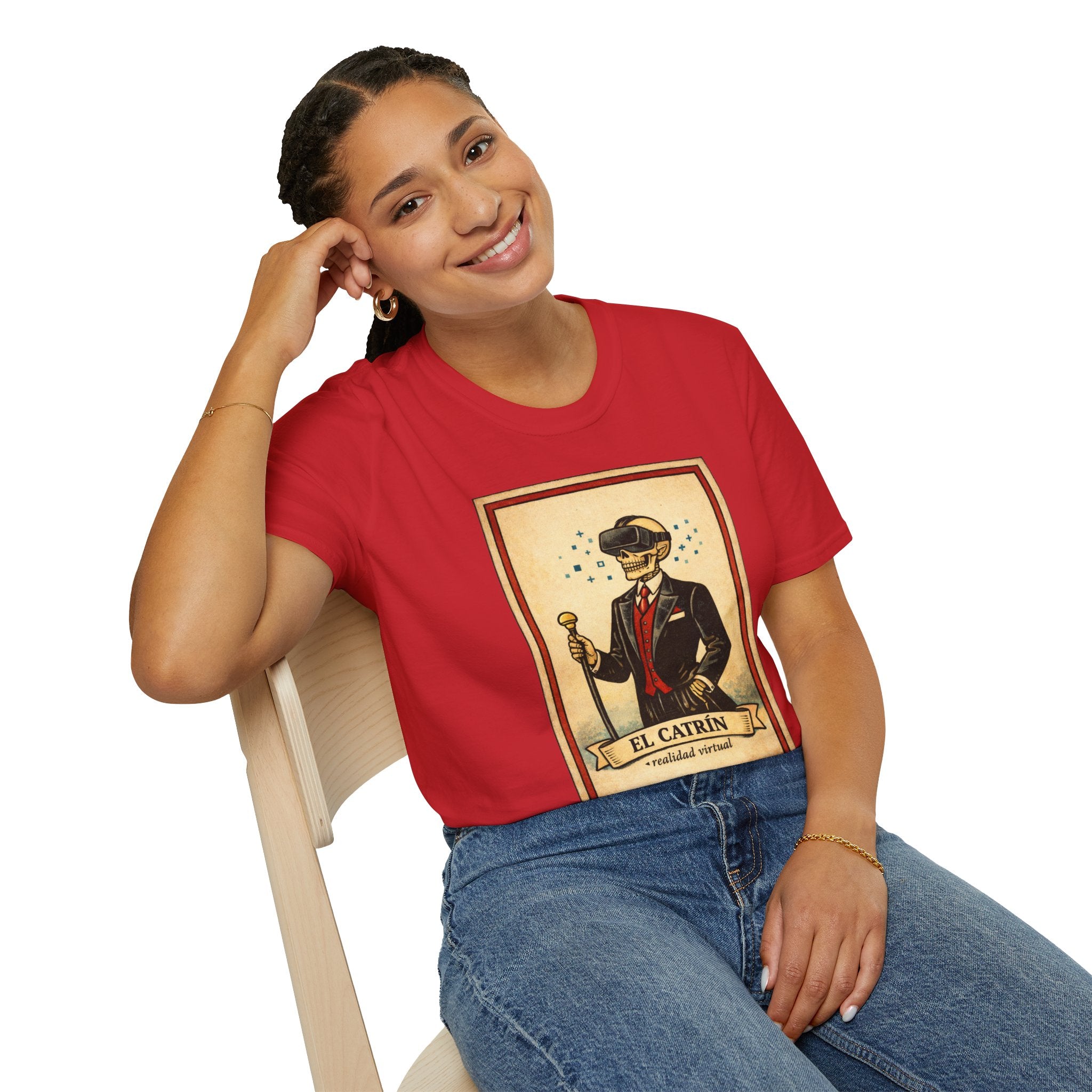 El Catrín Vintage Graphic T-Shirt — Día de los Muertos Gentleman Design