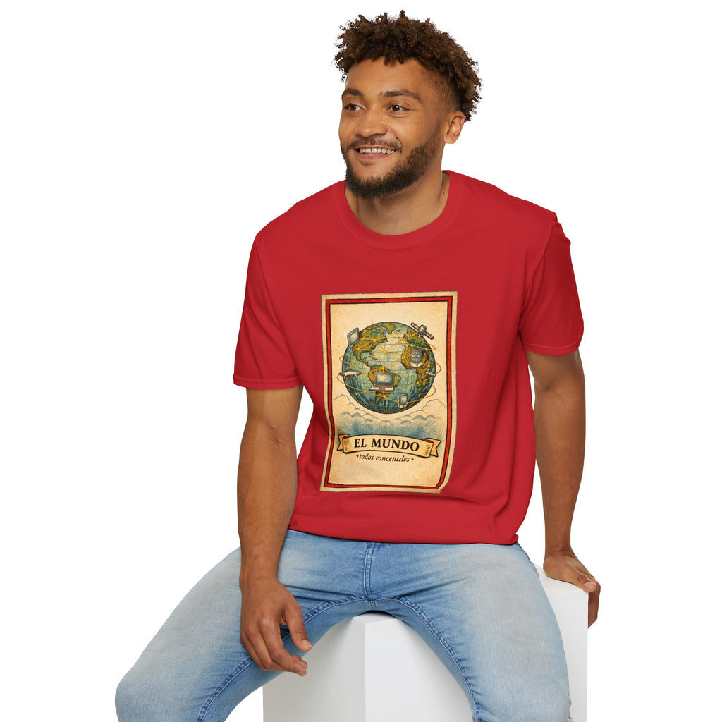 El Mundo Vintage Globe T-Shirt — Retro Travel Map Tee