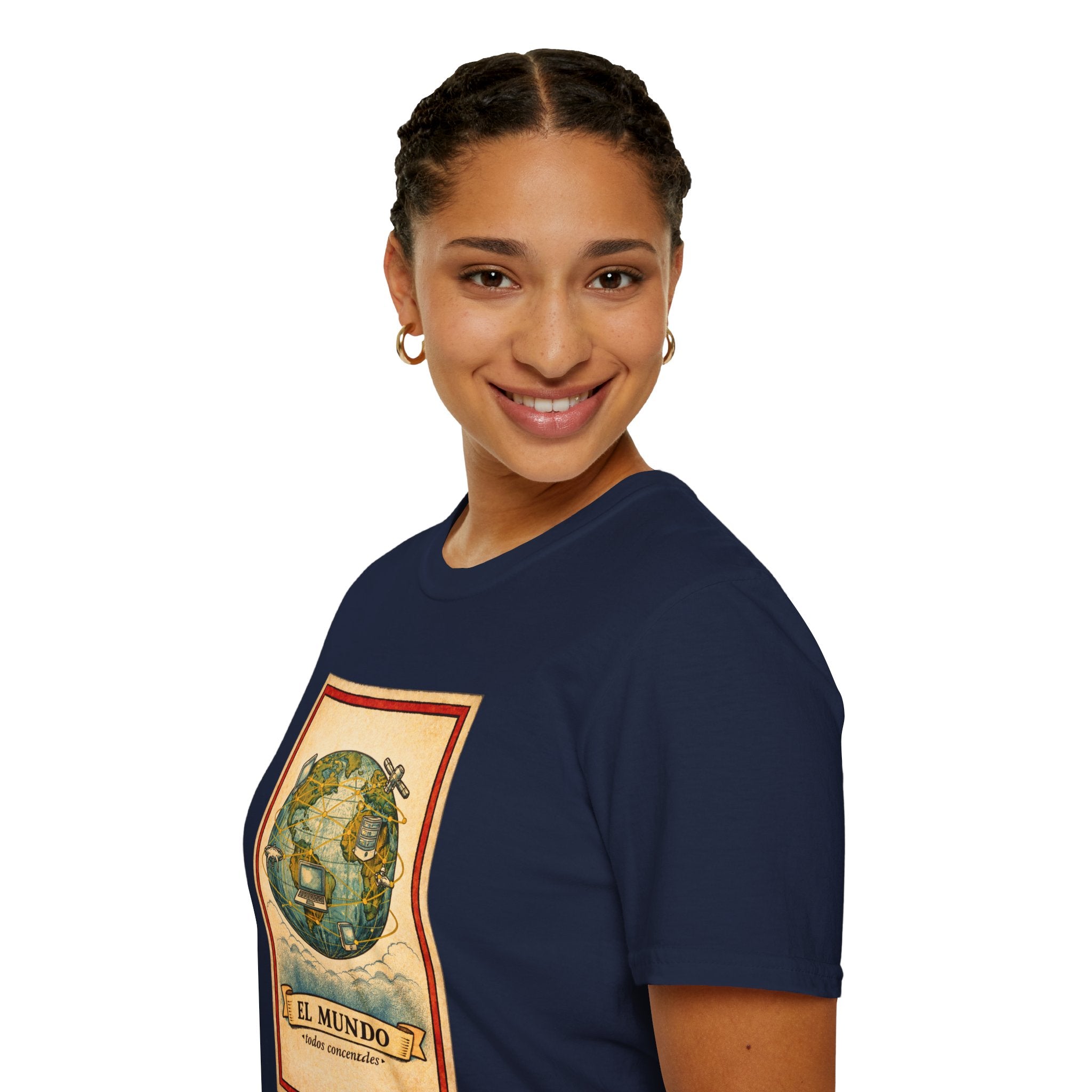 El Mundo Vintage Globe T-Shirt — Retro Travel Map Tee