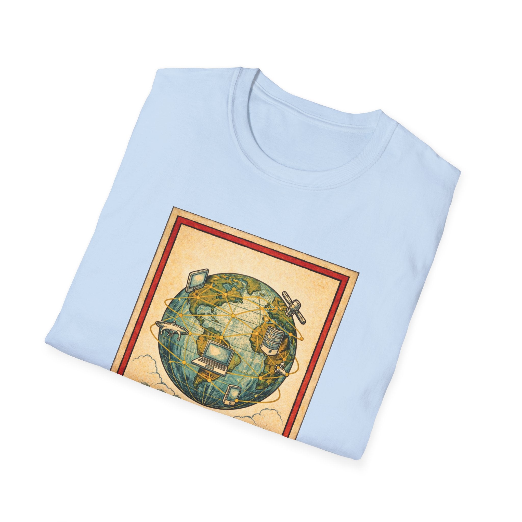 El Mundo Vintage Globe T-Shirt — Retro Travel Map Tee
