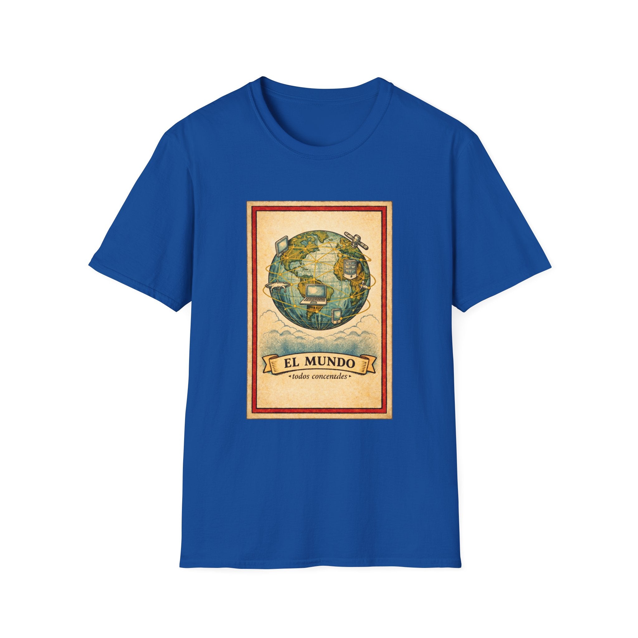El Mundo Vintage Globe T-Shirt — Retro Travel Map Tee