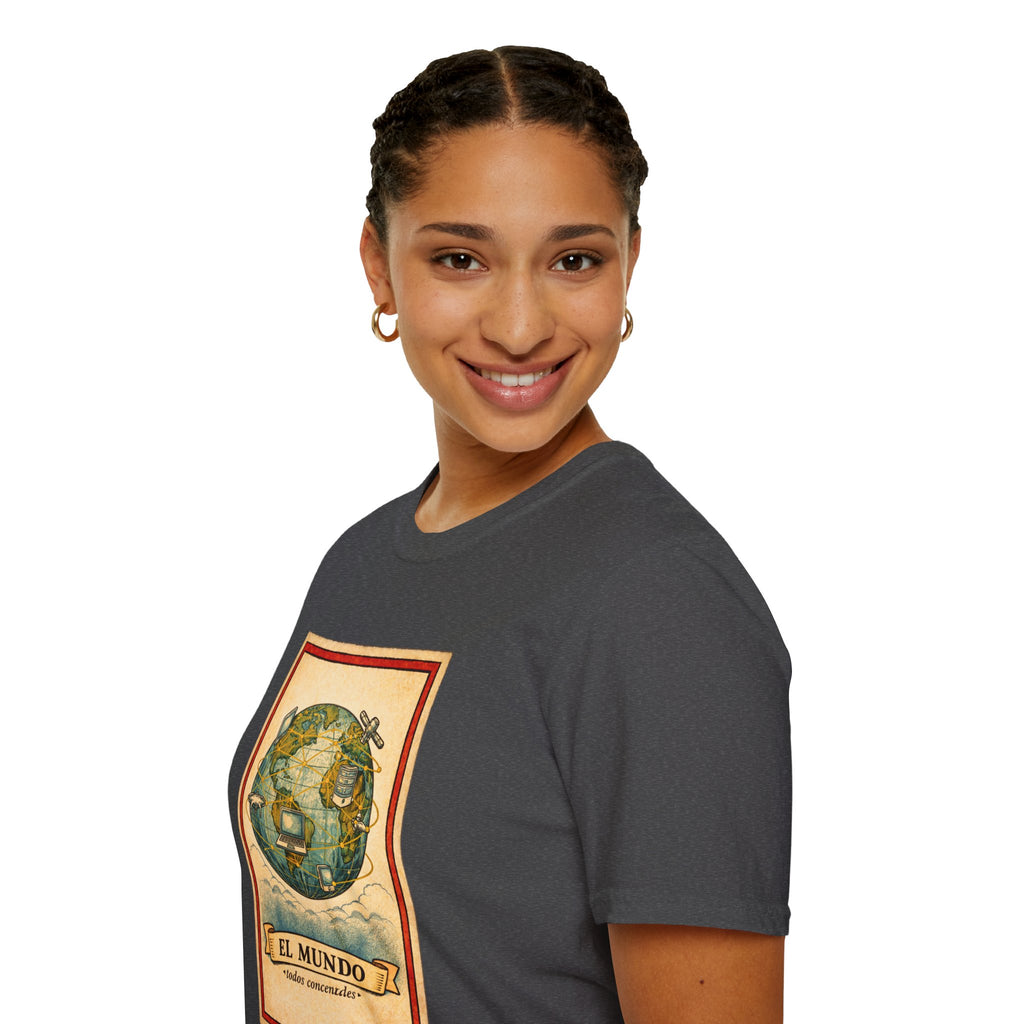 El Mundo Vintage Globe T-Shirt — Retro Travel Map Tee