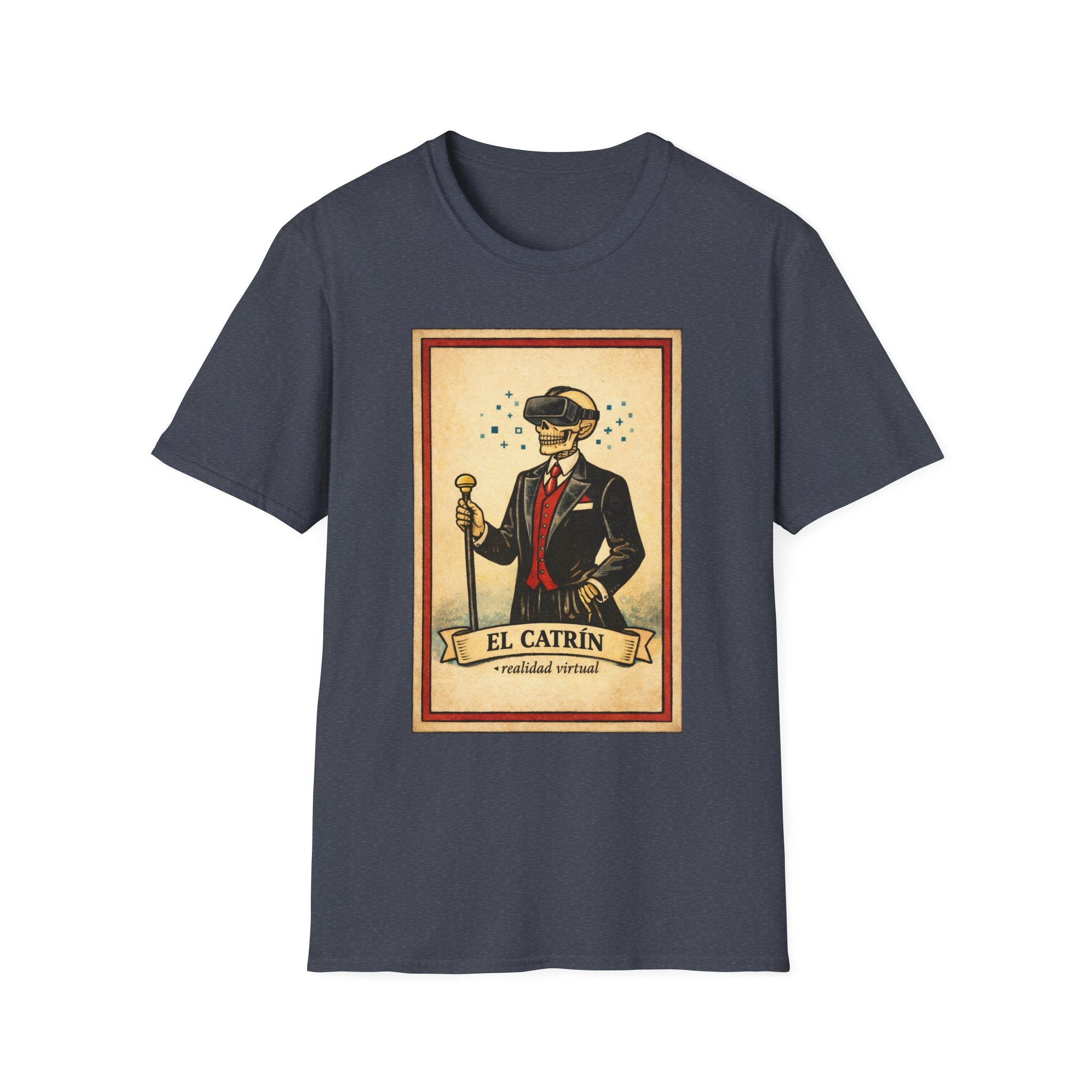 El Catrín Vintage Graphic T-Shirt — Día de los Muertos Gentleman Design