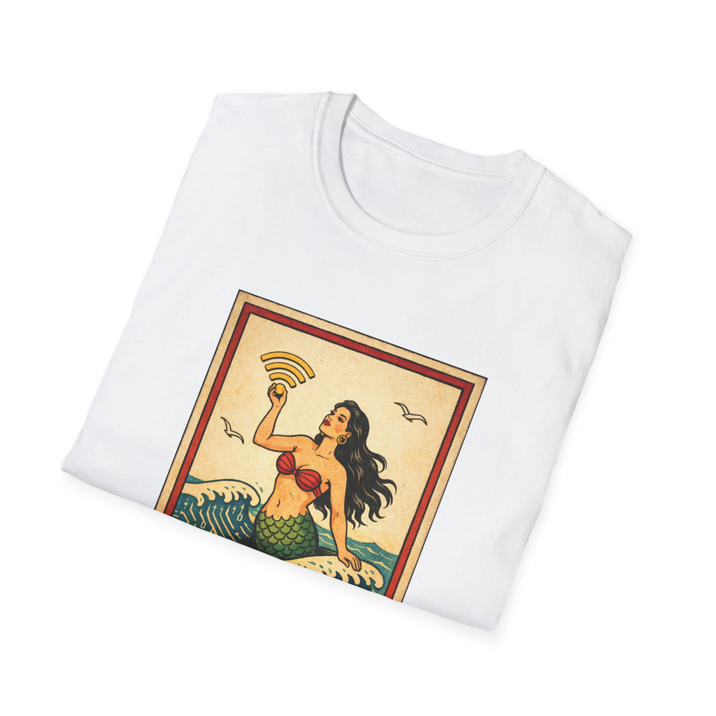 La Sirena Mermaid Tee — Vintage Lotería Art T-Shirt
