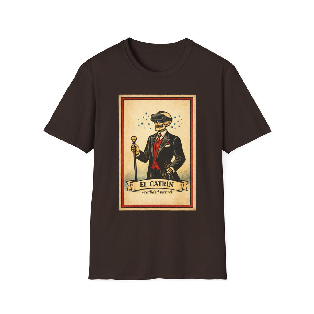 El Catrín Vintage Graphic T-Shirt — Día de los Muertos Gentleman Design