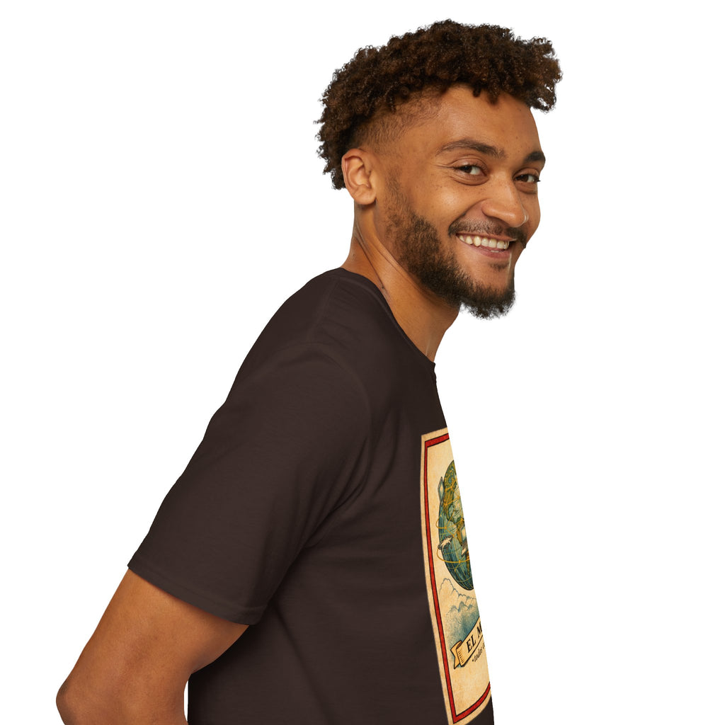 El Mundo Vintage Globe T-Shirt — Retro Travel Map Tee