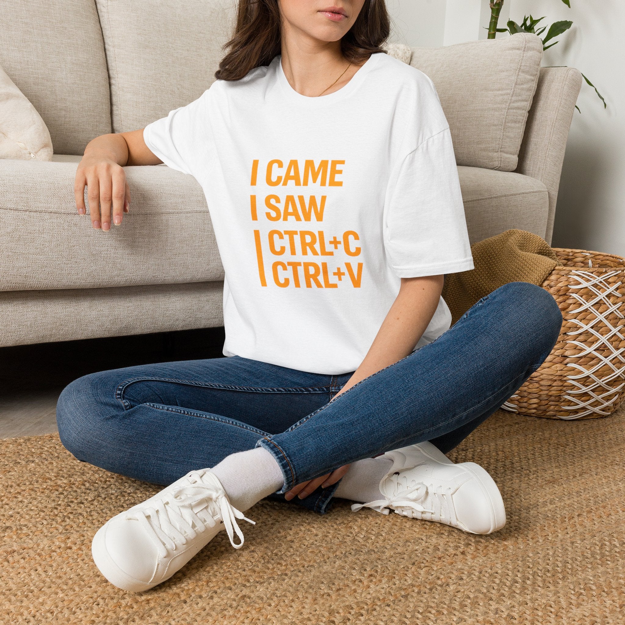 I Came I Saw CTRL+C CTRL+V T-Shirt — Funny Copy Paste Graphic Tee for Coders & Students