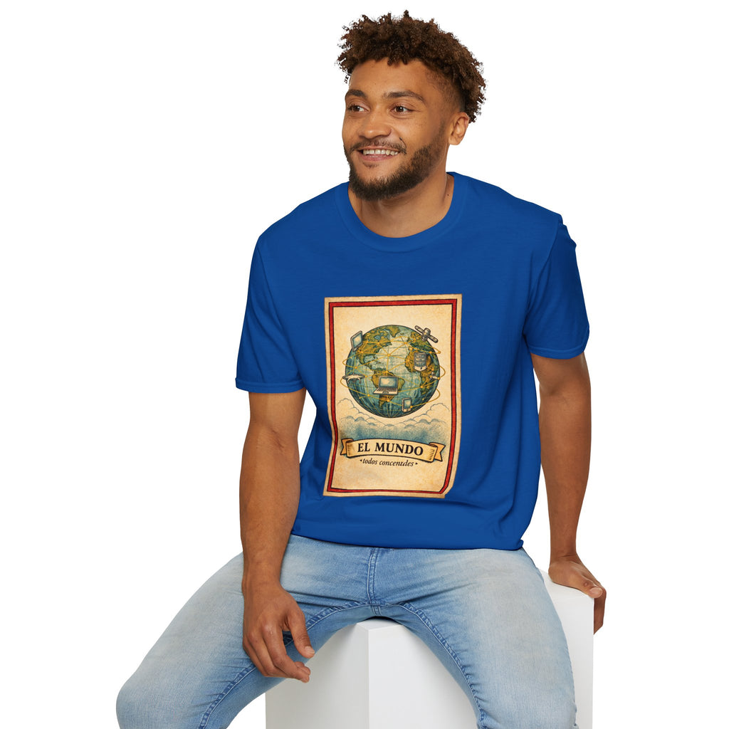El Mundo Vintage Globe T-Shirt — Retro Travel Map Tee