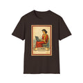 La Dama Laptop Tee — Vintage Lotería Style T-Shirt