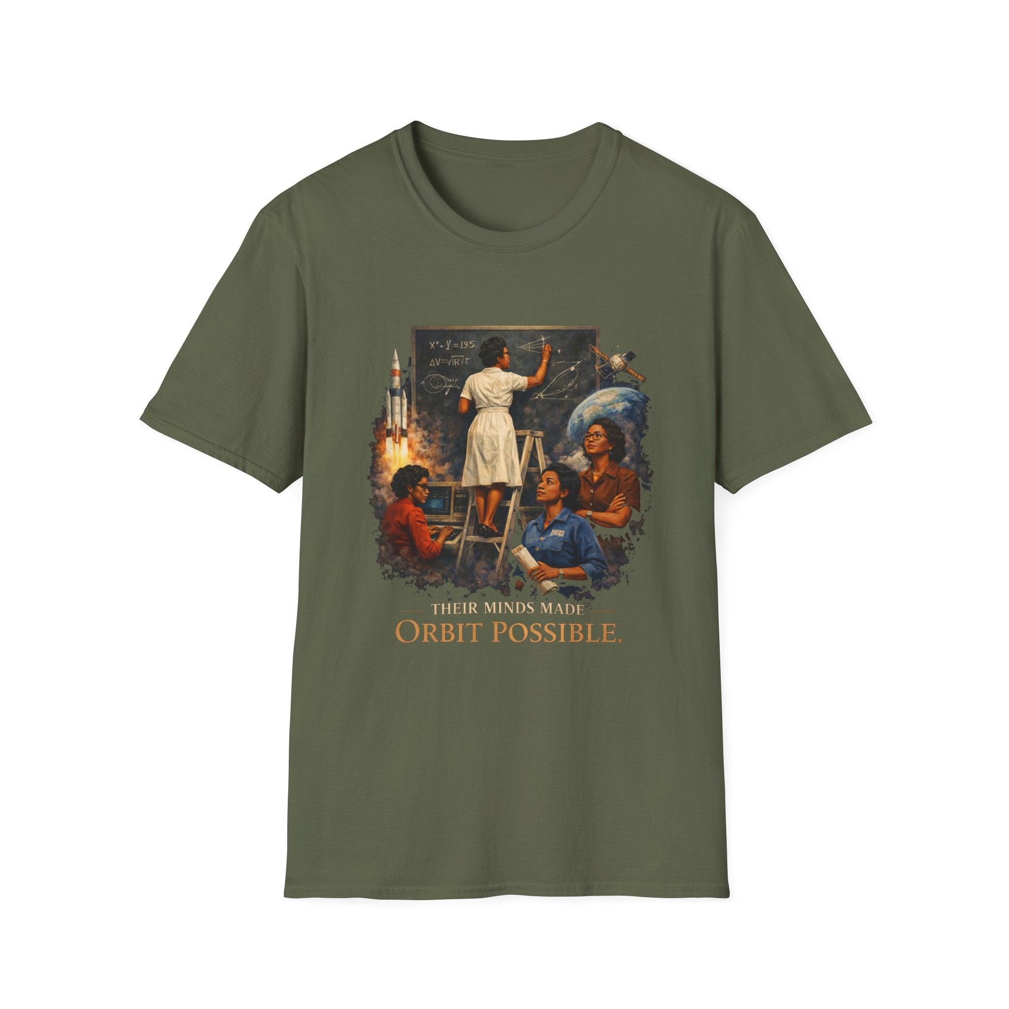 T‑Shirt — 'They Dreamed Made Orbit Possible' Vintage Space Exploration Tee
