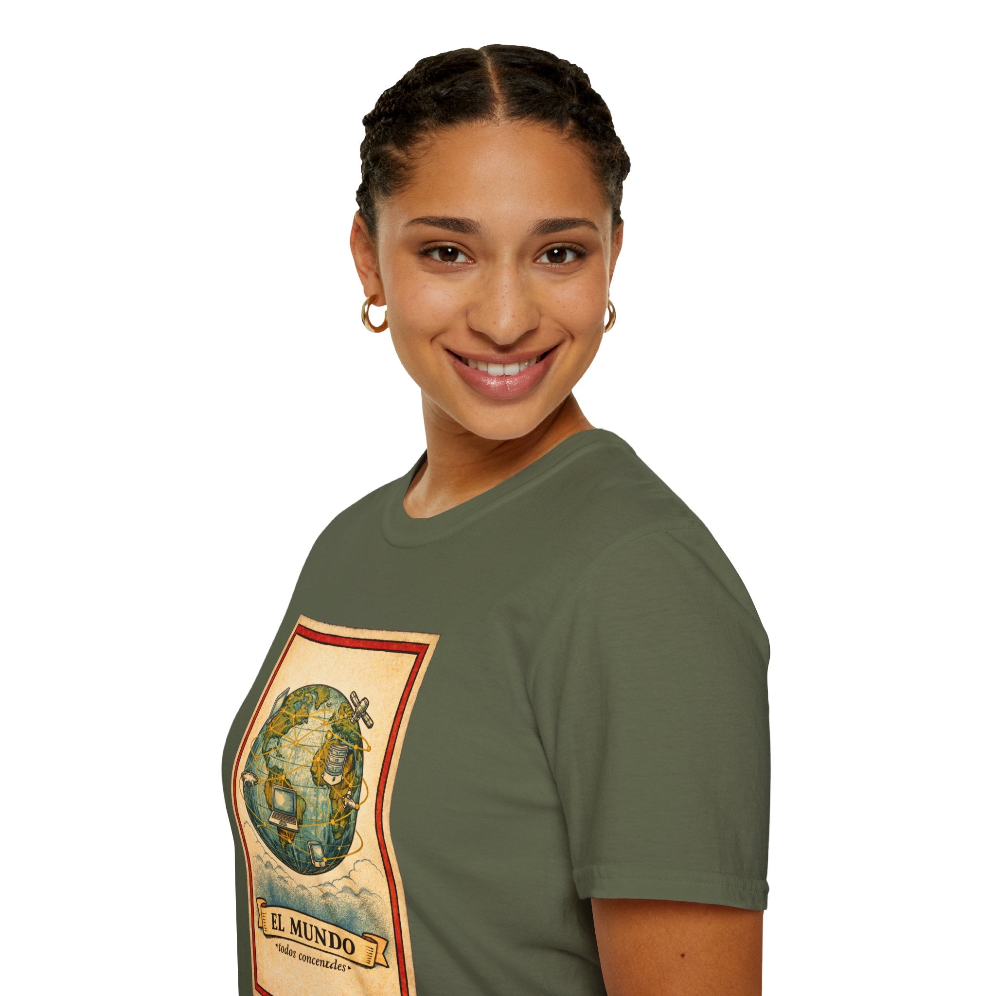 El Mundo Vintage Globe T-Shirt — Retro Travel Map Tee