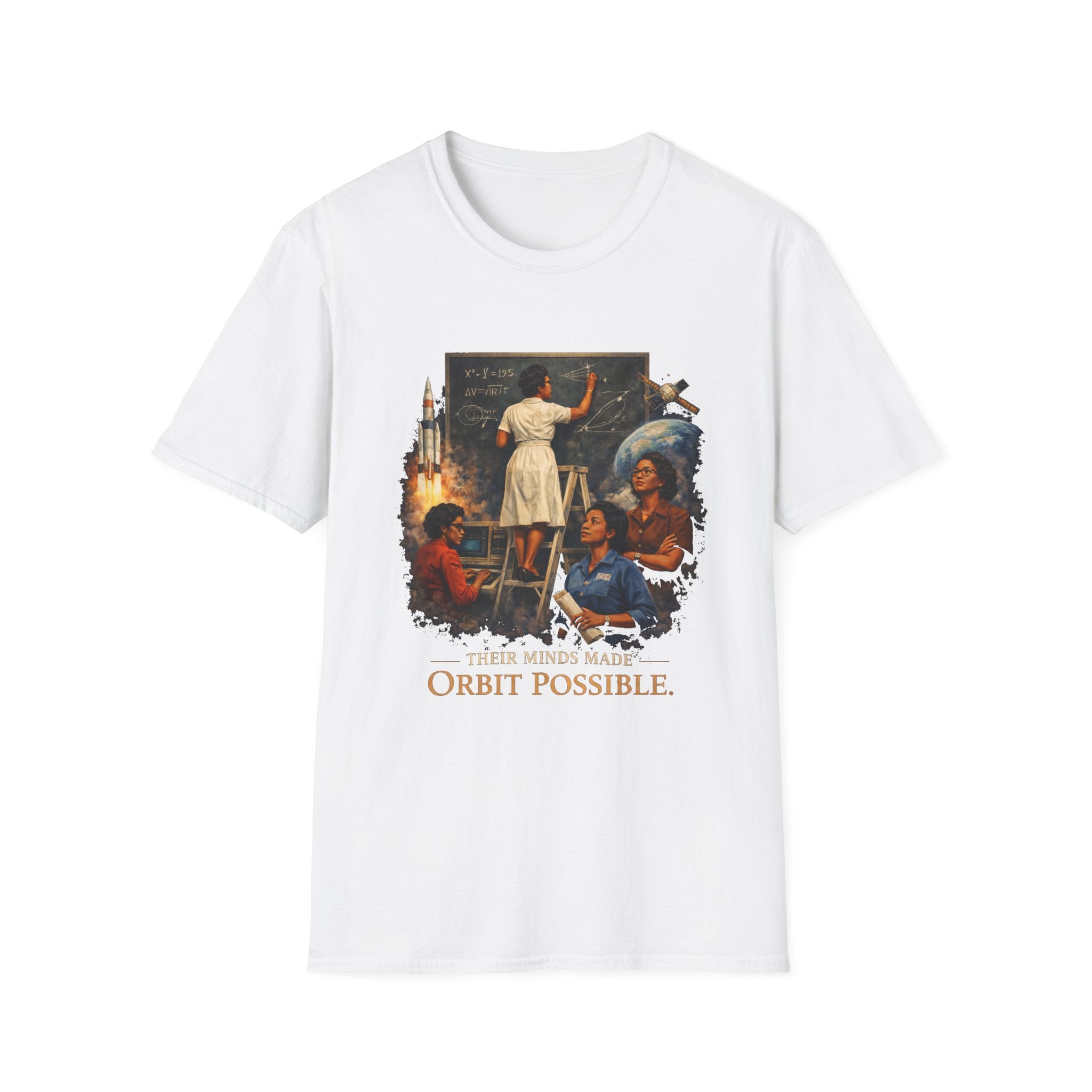 T‑Shirt — 'They Dreamed Made Orbit Possible' Vintage Space Exploration Tee