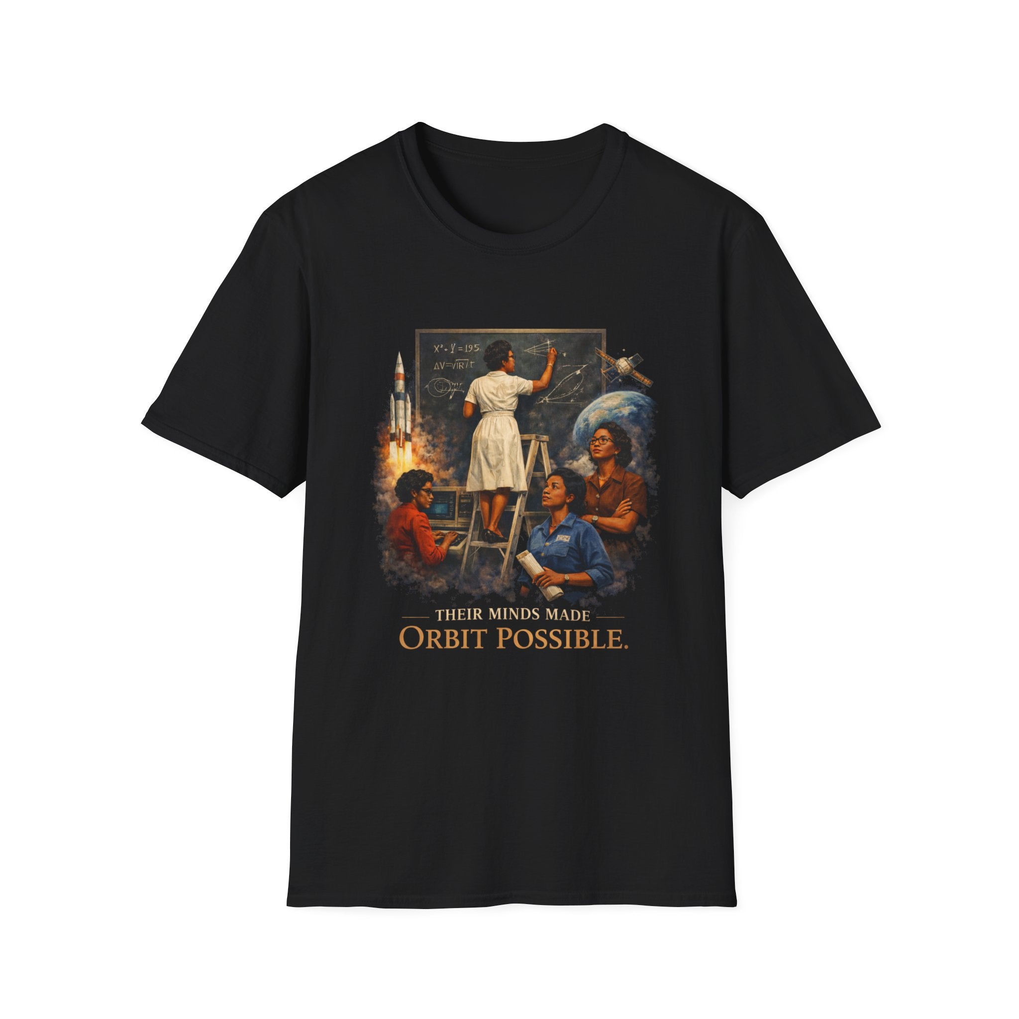 T‑Shirt — 'They Dreamed Made Orbit Possible' Vintage Space Exploration Tee