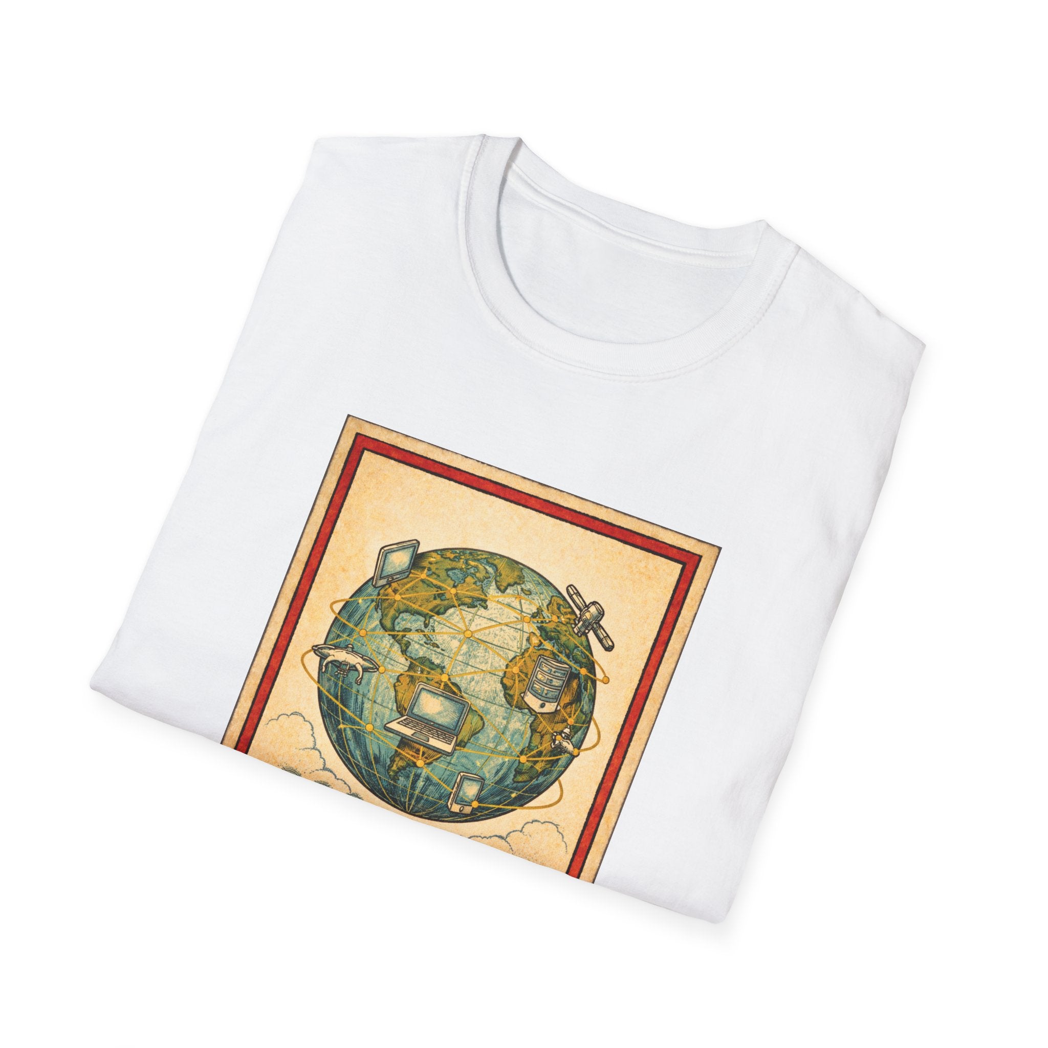El Mundo Vintage Globe T-Shirt — Retro Travel Map Tee