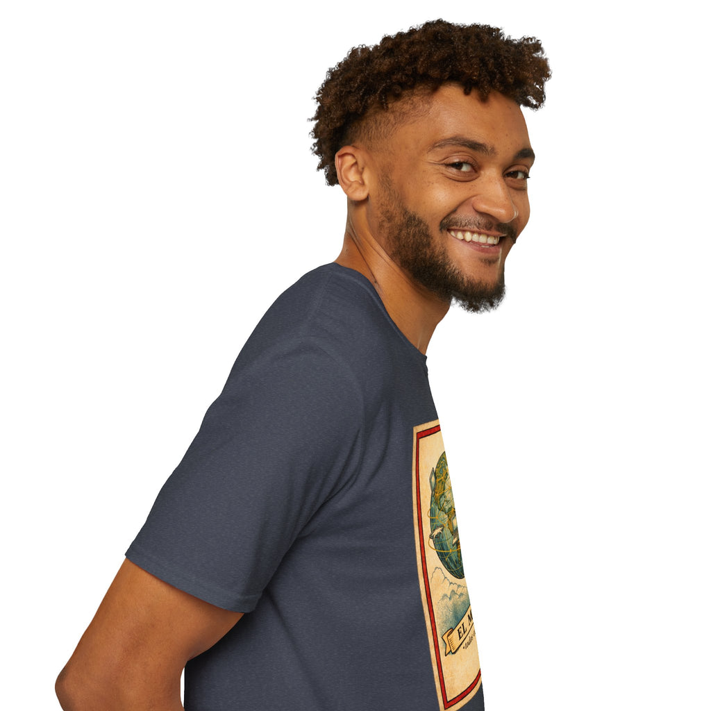 El Mundo Vintage Globe T-Shirt — Retro Travel Map Tee