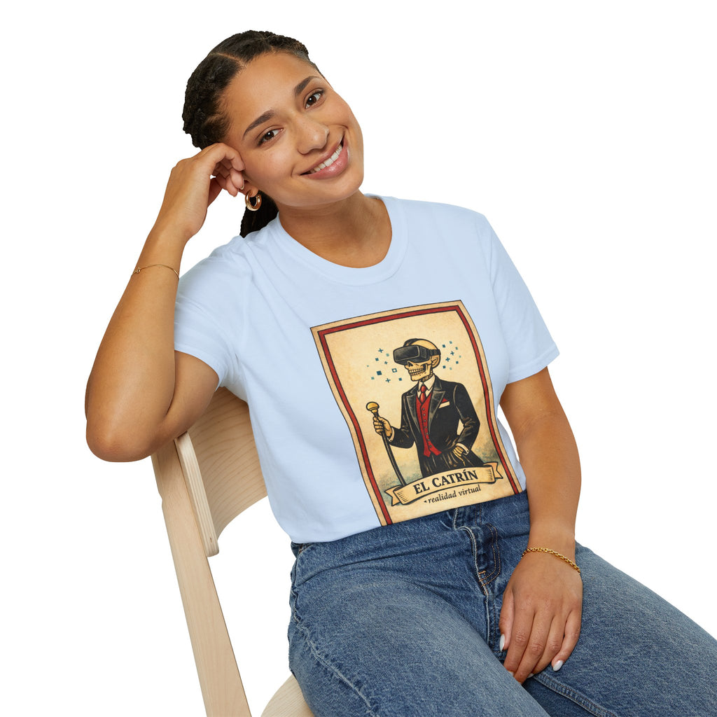 El Catrín Vintage Graphic T-Shirt — Día de los Muertos Gentleman Design