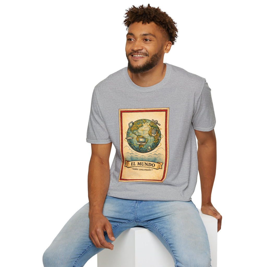 El Mundo Vintage Globe T-Shirt — Retro Travel Map Tee