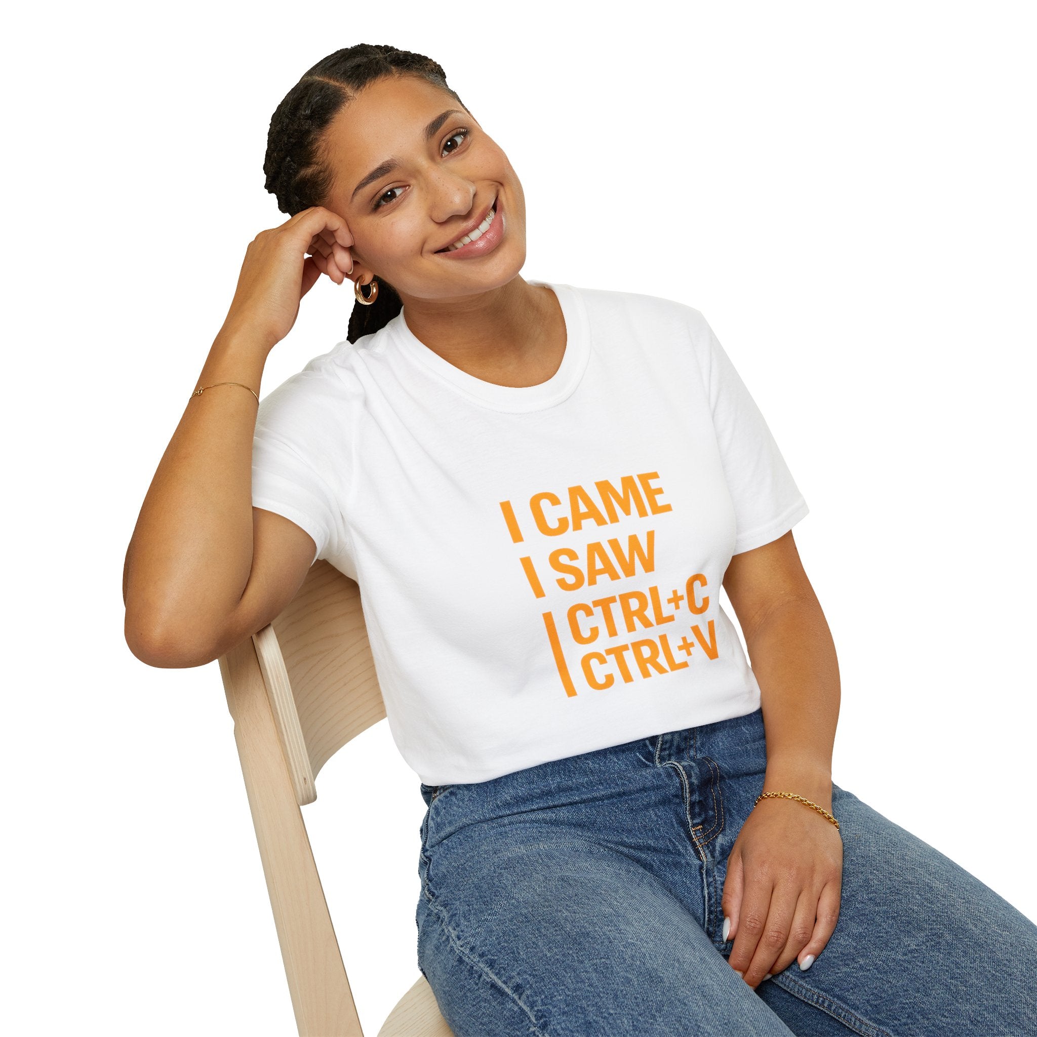 I Came I Saw CTRL+C CTRL+V T-Shirt — Funny Copy Paste Graphic Tee for Coders & Students