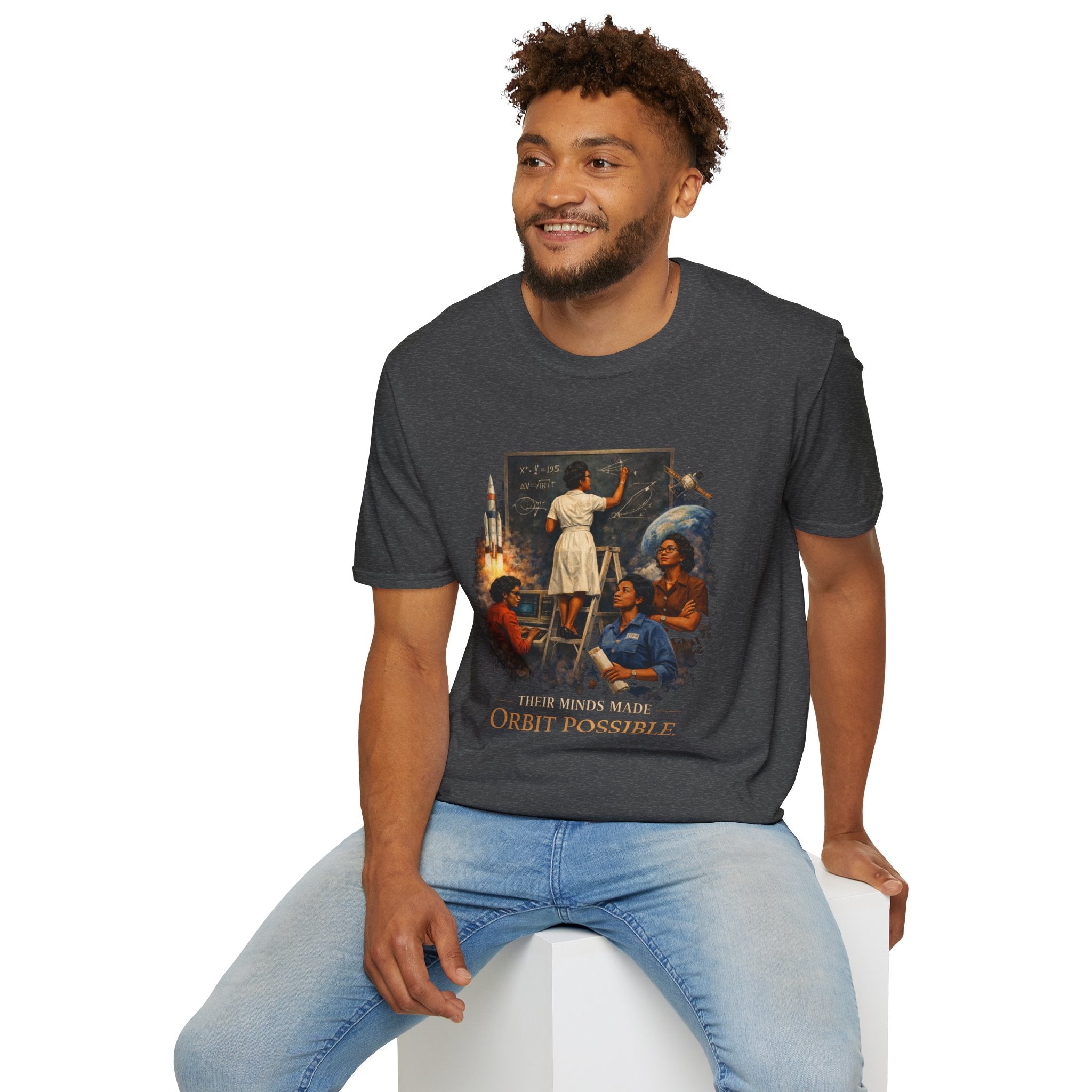 T‑Shirt — 'They Dreamed Made Orbit Possible' Vintage Space Exploration Tee