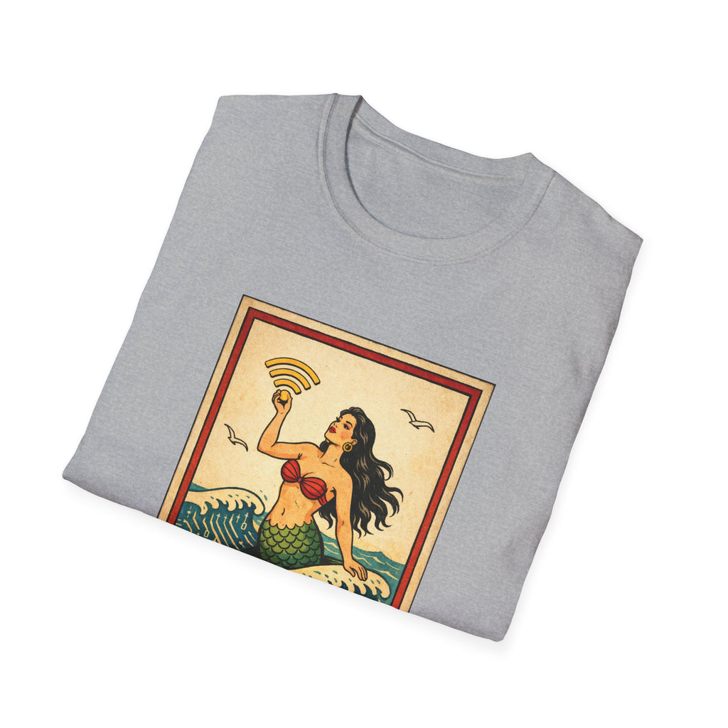 La Sirena Mermaid Tee — Vintage Lotería Art T-Shirt