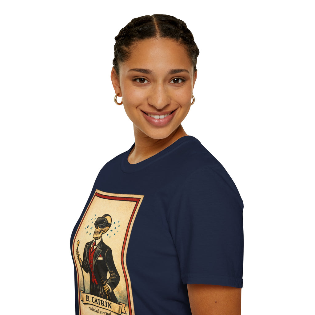 El Catrín Vintage Graphic T-Shirt — Día de los Muertos Gentleman Design