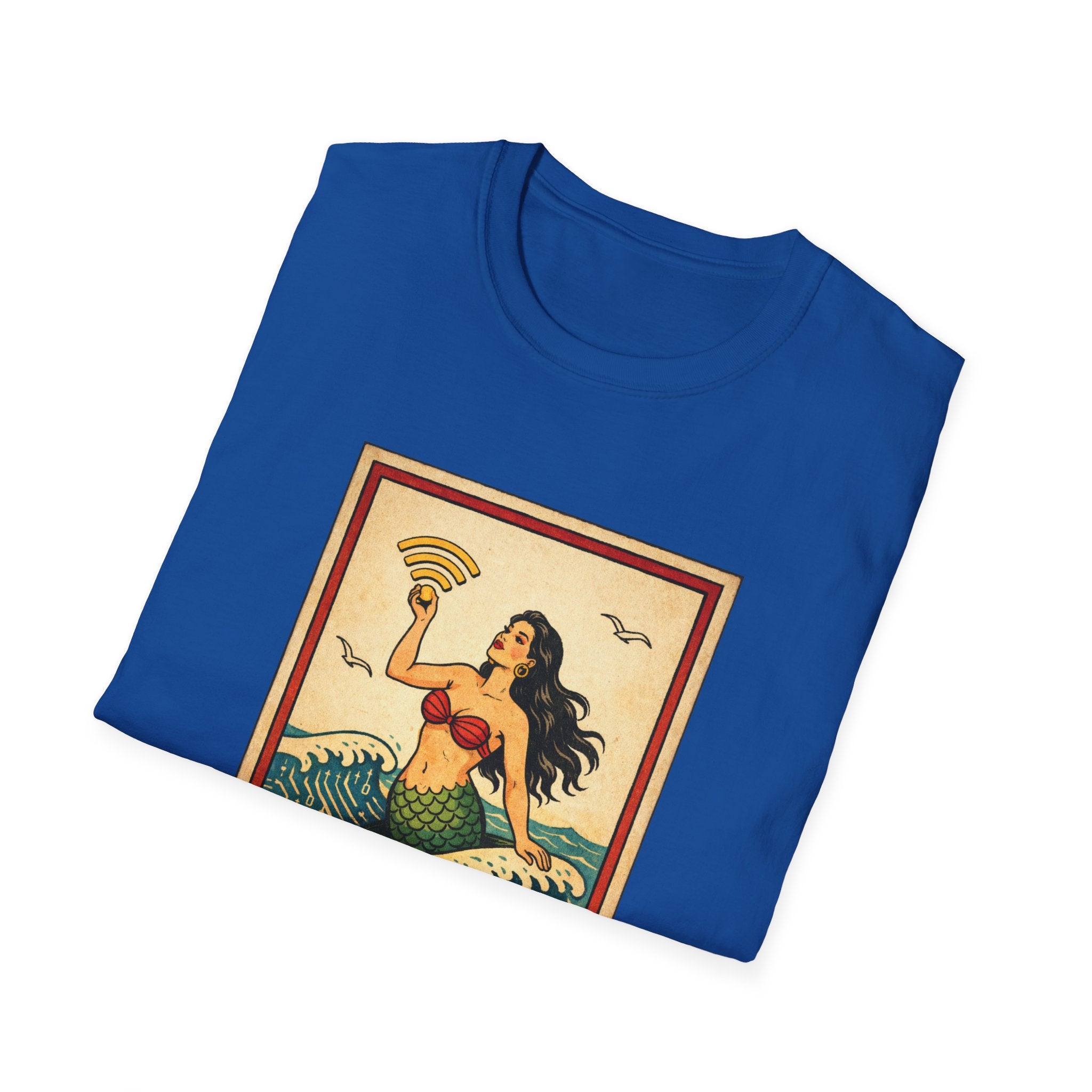 La Sirena Mermaid Tee — Vintage Lotería Art T-Shirt