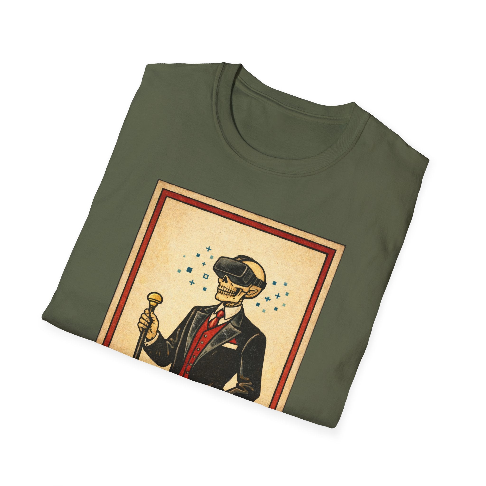 El Catrín Vintage Graphic T-Shirt — Día de los Muertos Gentleman Design