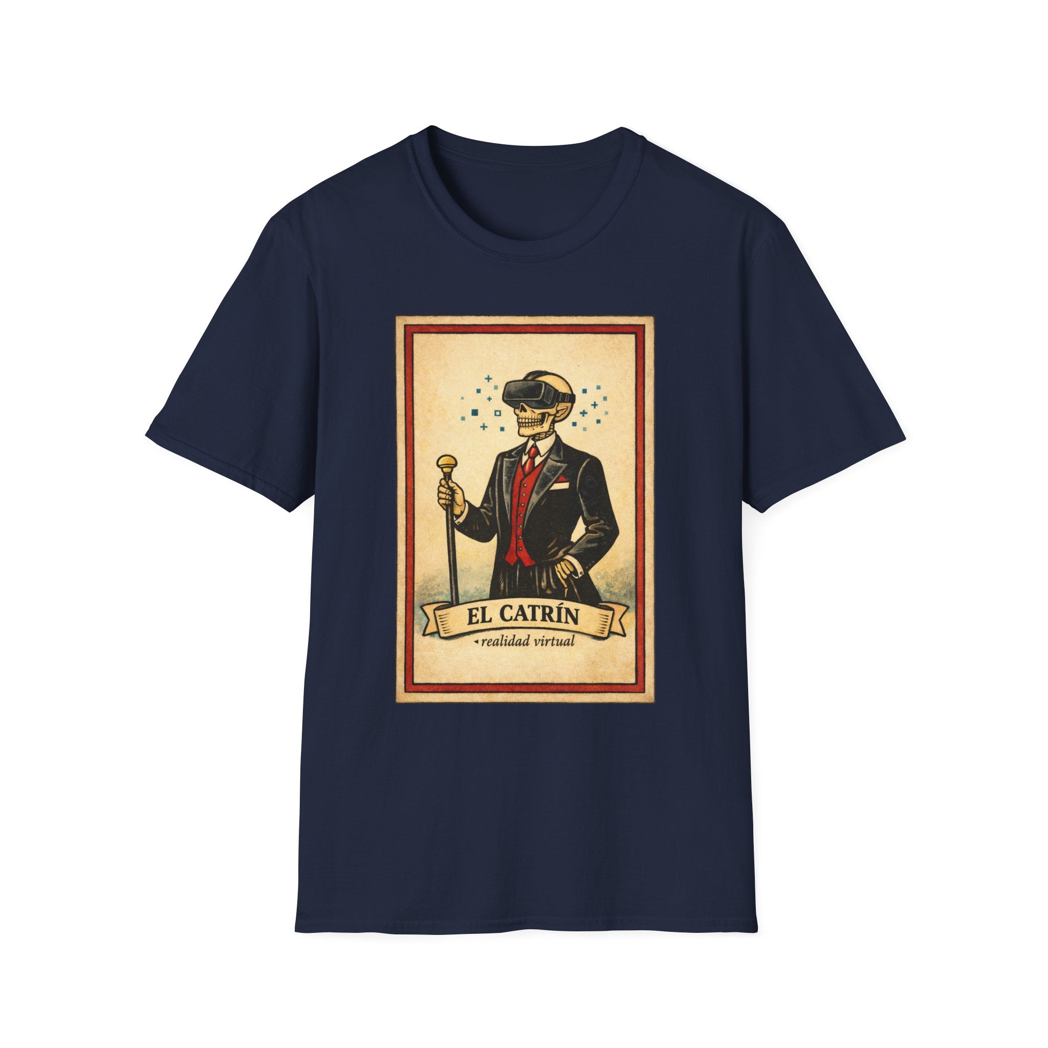 El Catrín Vintage Graphic T-Shirt — Día de los Muertos Gentleman Design