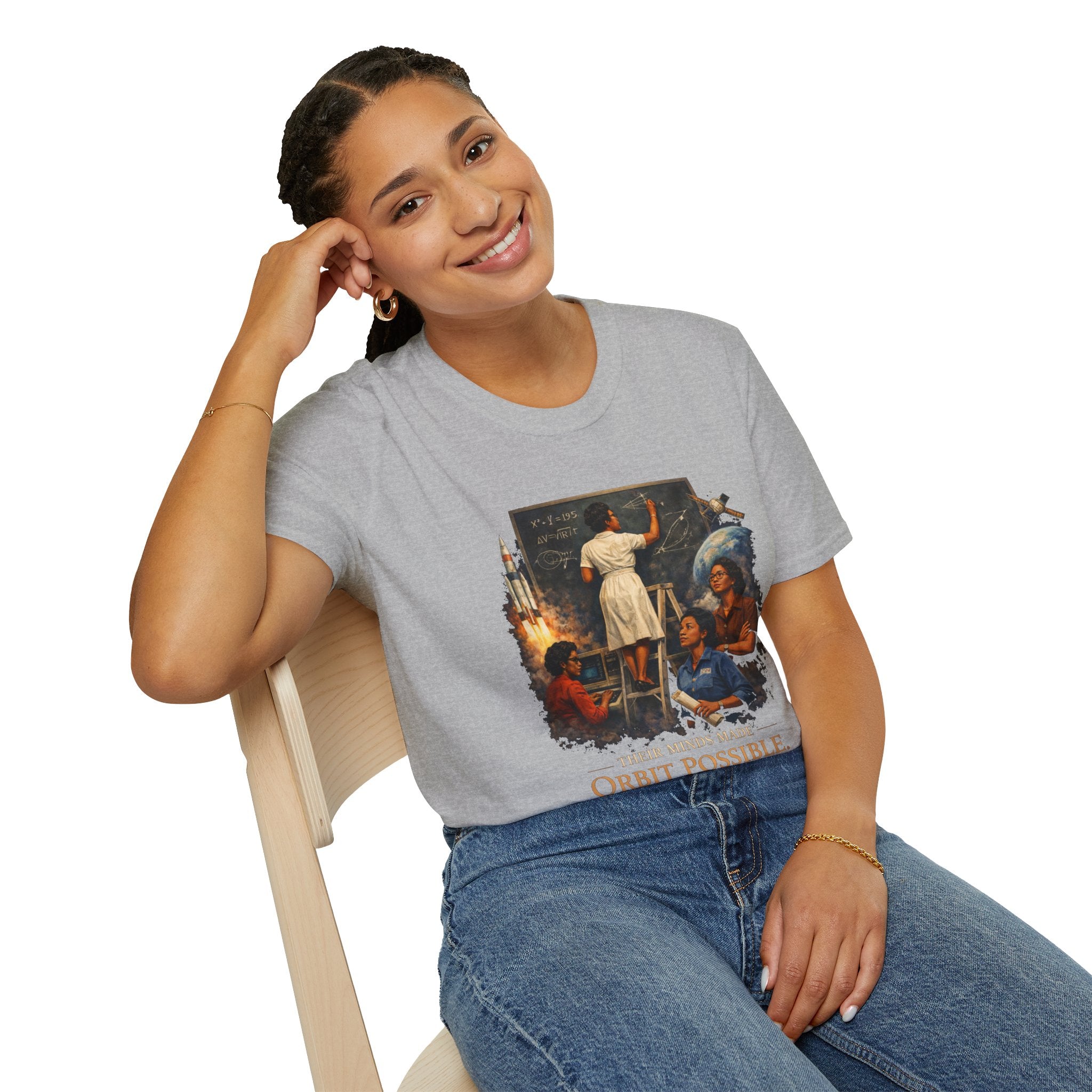 T‑Shirt — 'They Dreamed Made Orbit Possible' Vintage Space Exploration Tee