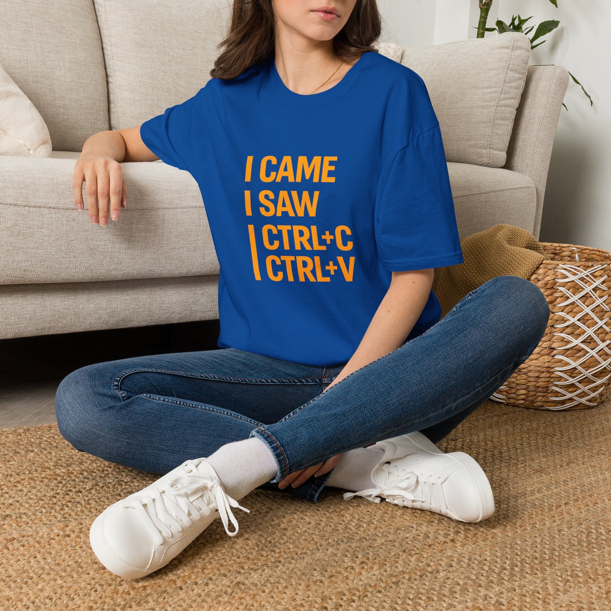 I Came I Saw CTRL+C CTRL+V T-Shirt — Funny Copy Paste Graphic Tee for Coders & Students