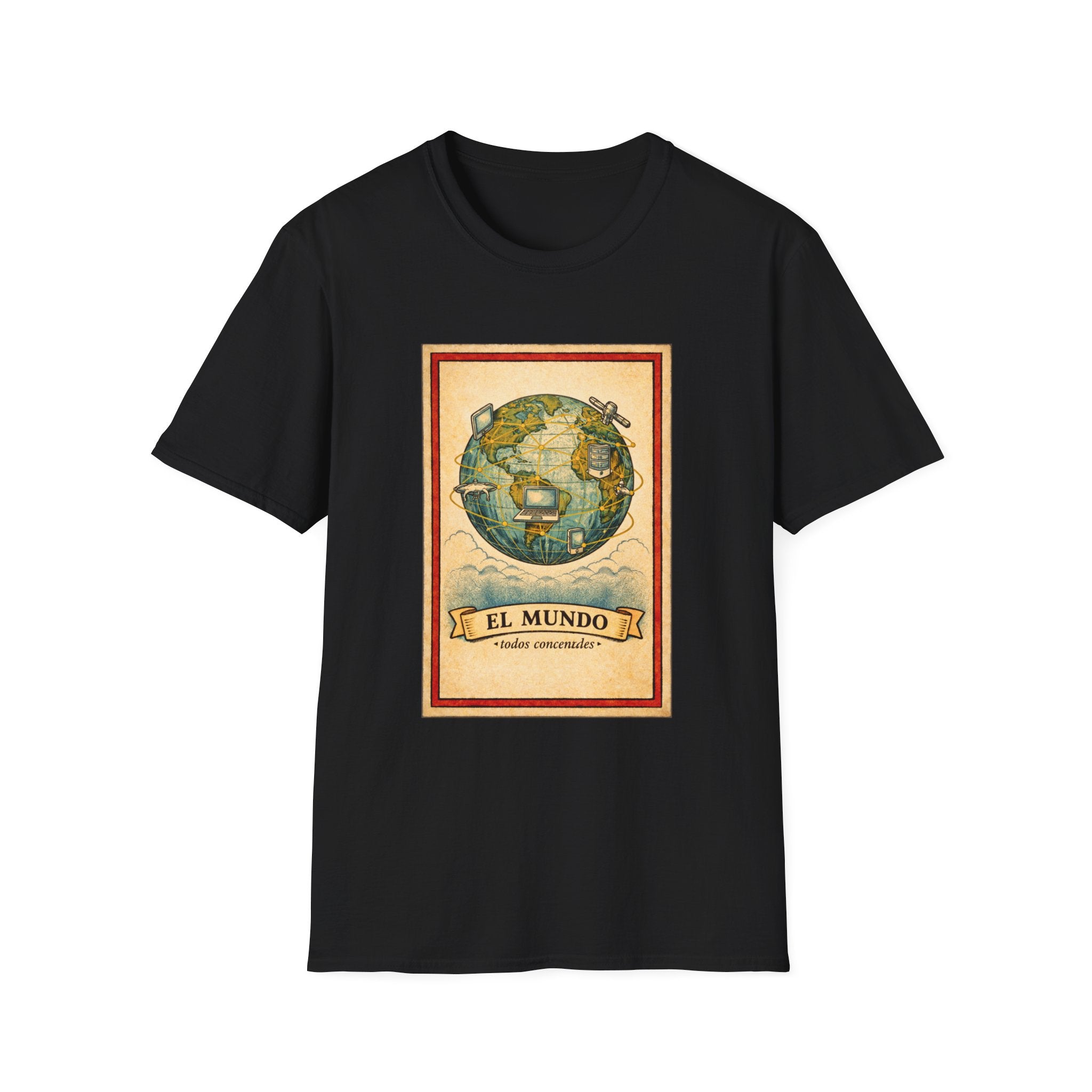 El Mundo Vintage Globe T-Shirt — Retro Travel Map Tee