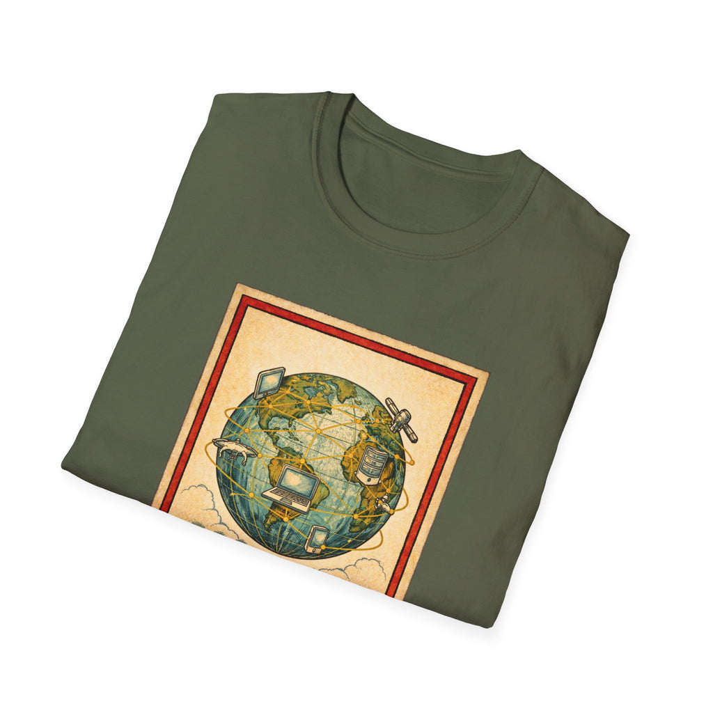 El Mundo Vintage Globe T-Shirt — Retro Travel Map Tee