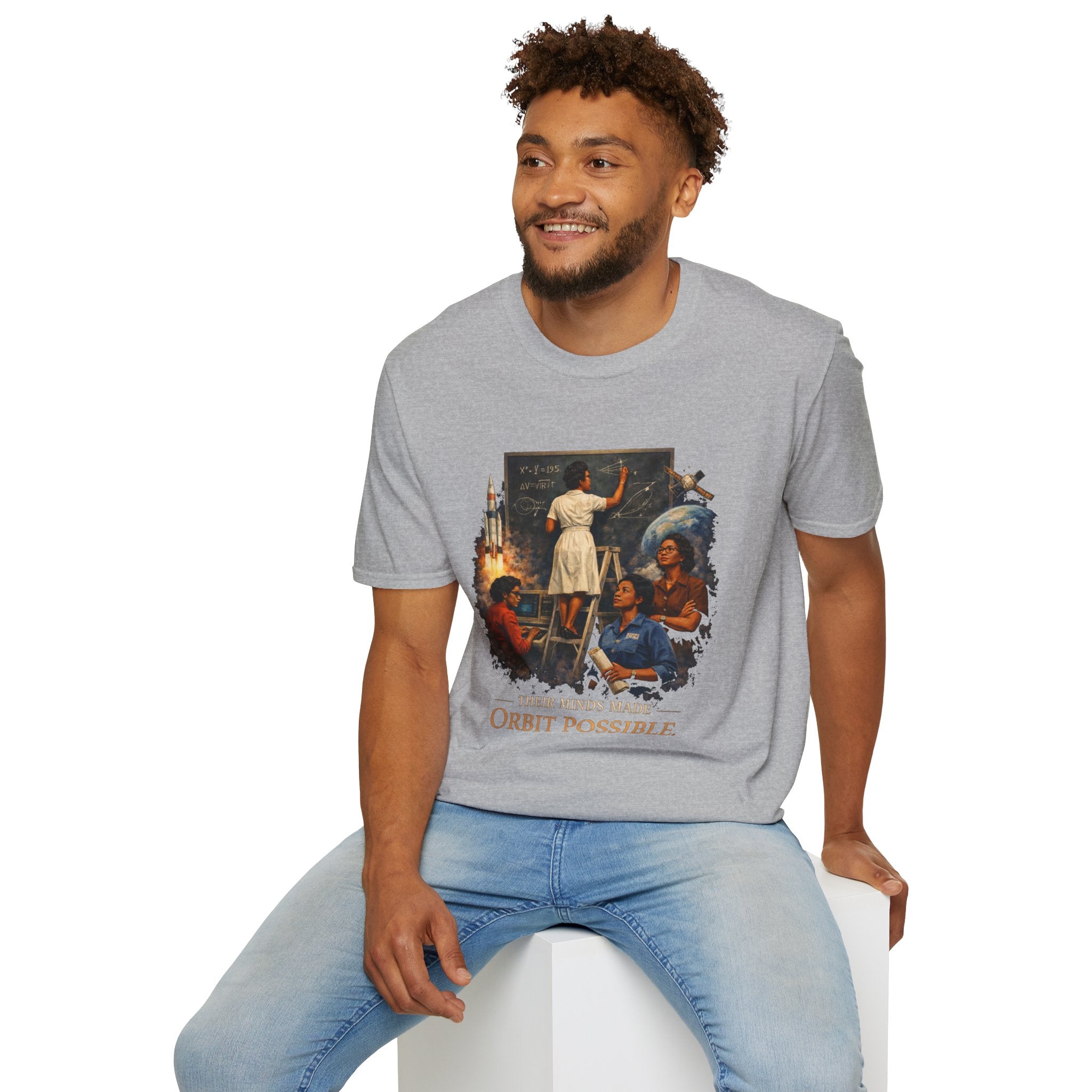 T‑Shirt — 'They Dreamed Made Orbit Possible' Vintage Space Exploration Tee