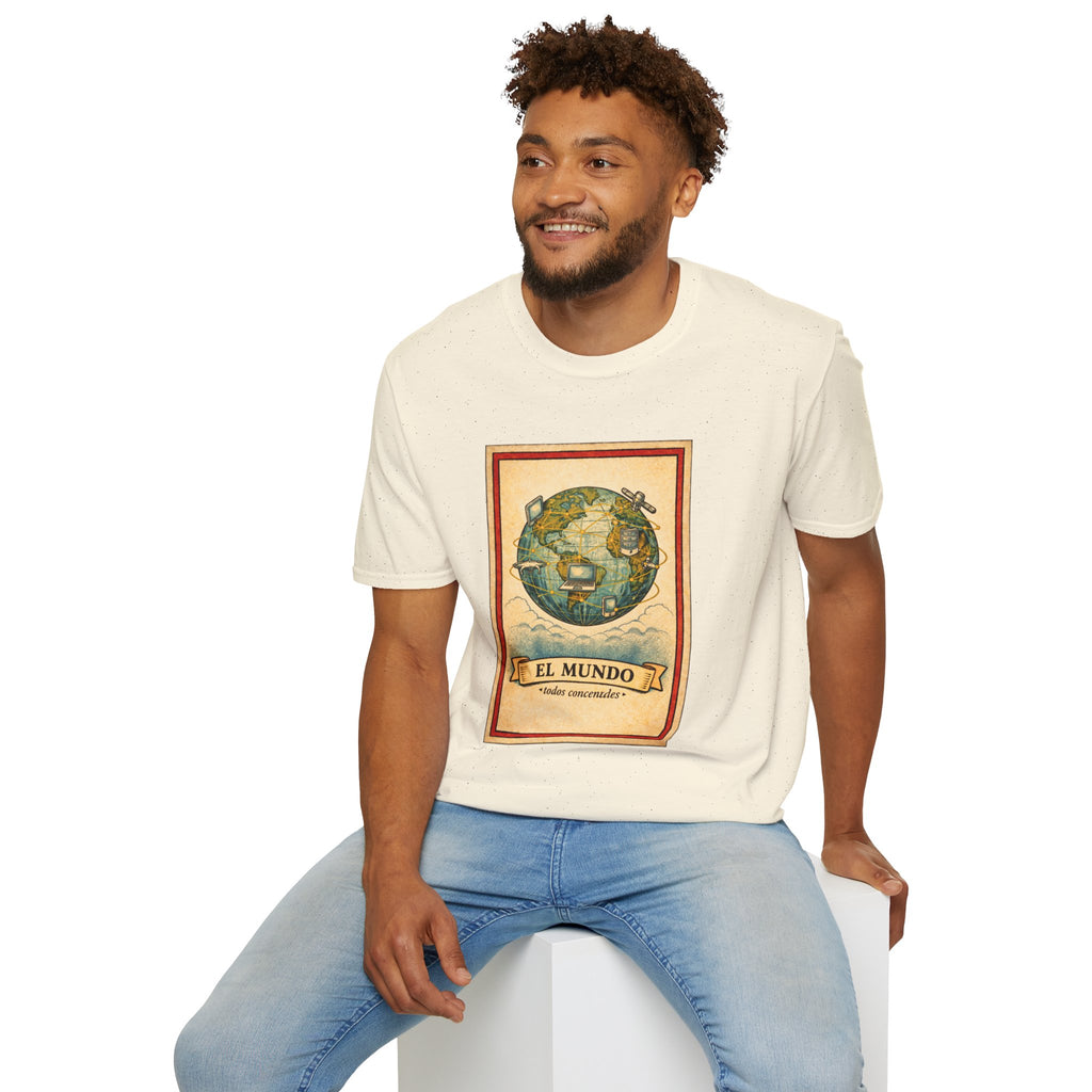 El Mundo Vintage Globe T-Shirt — Retro Travel Map Tee